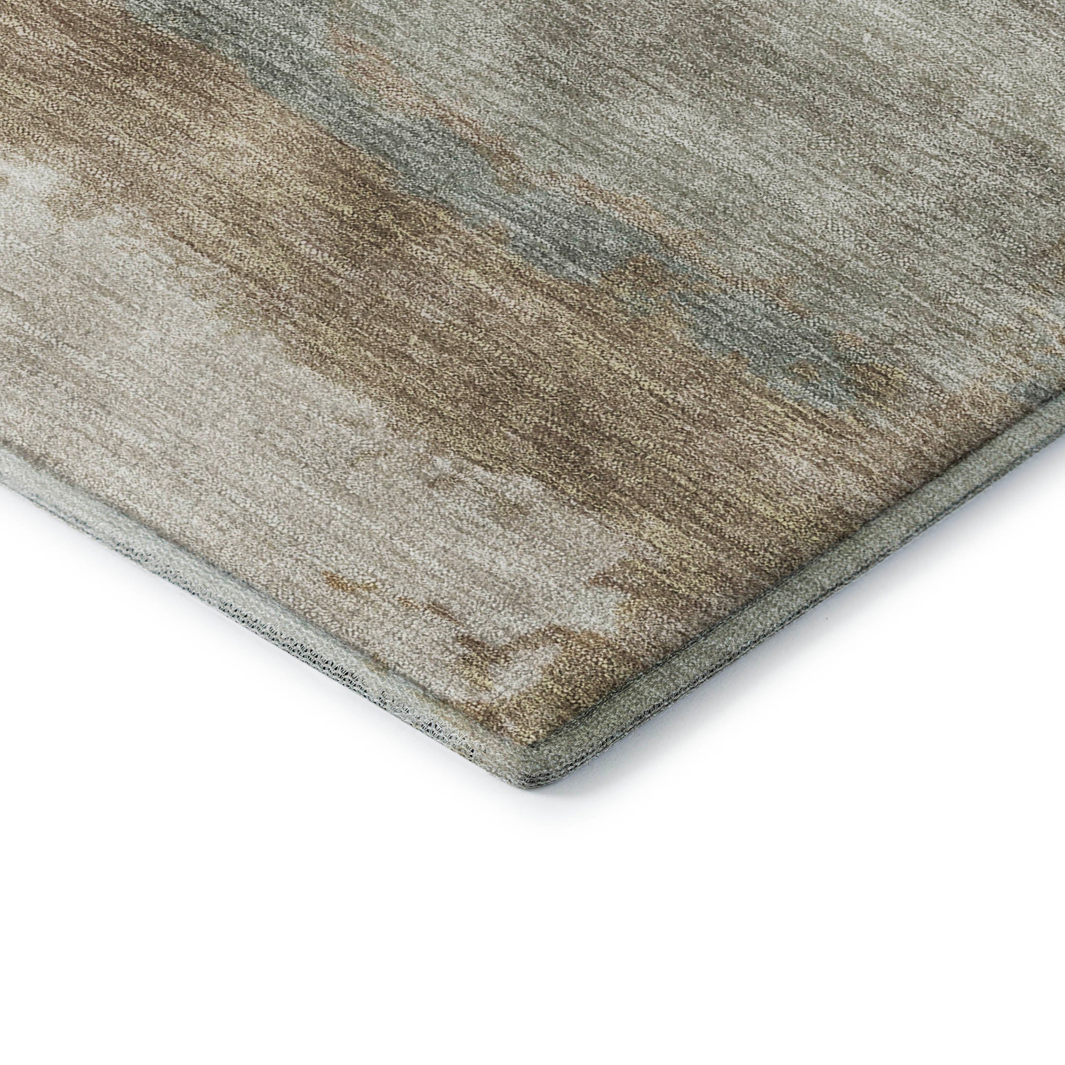 Lisbon Machine Washable Transitional Beige Brown Rug 1'8" x 2'6" #shape_Rectangle