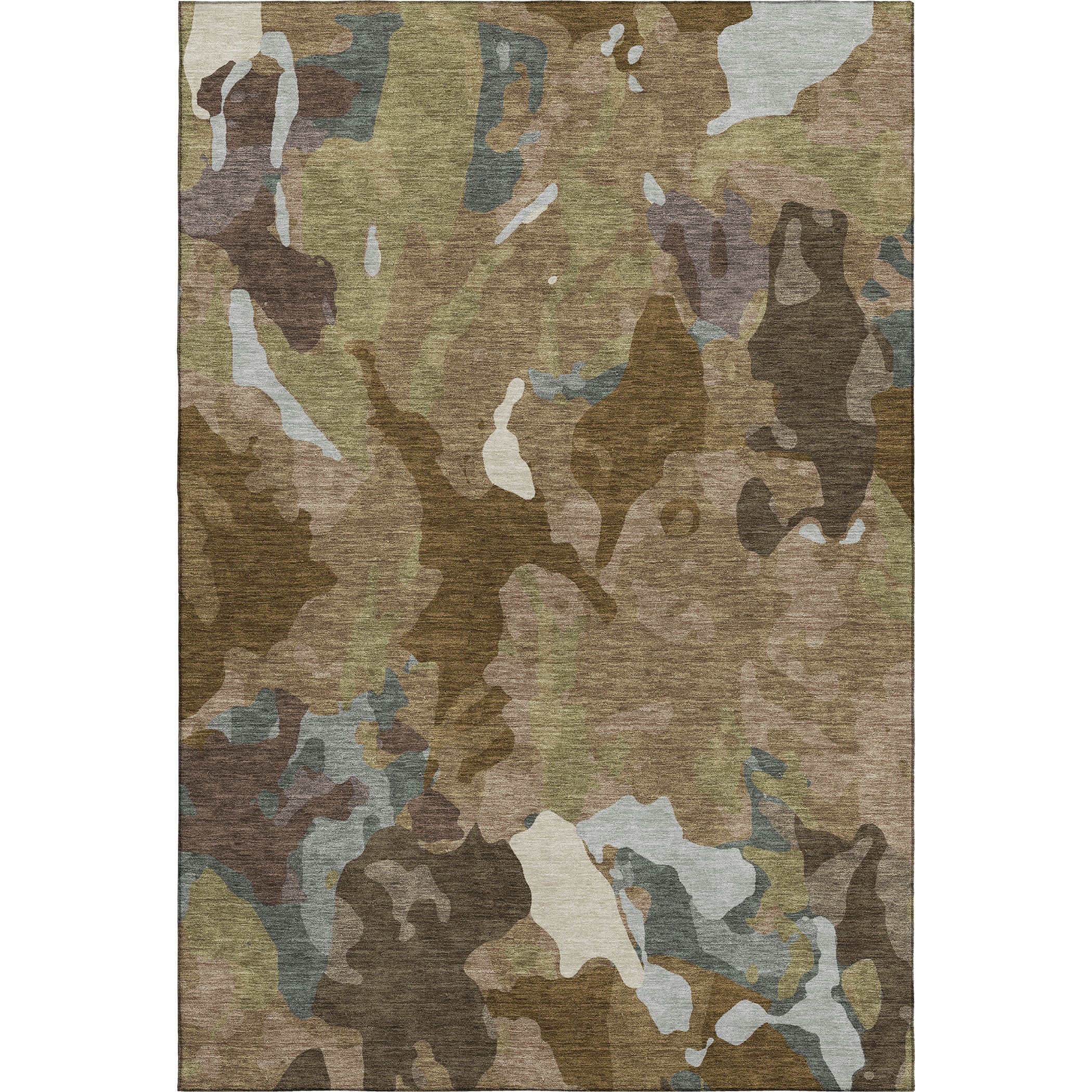 Vienna Machine Washable Transitional Brown Rug 2'6" x 3'10" #shape_Rectangle