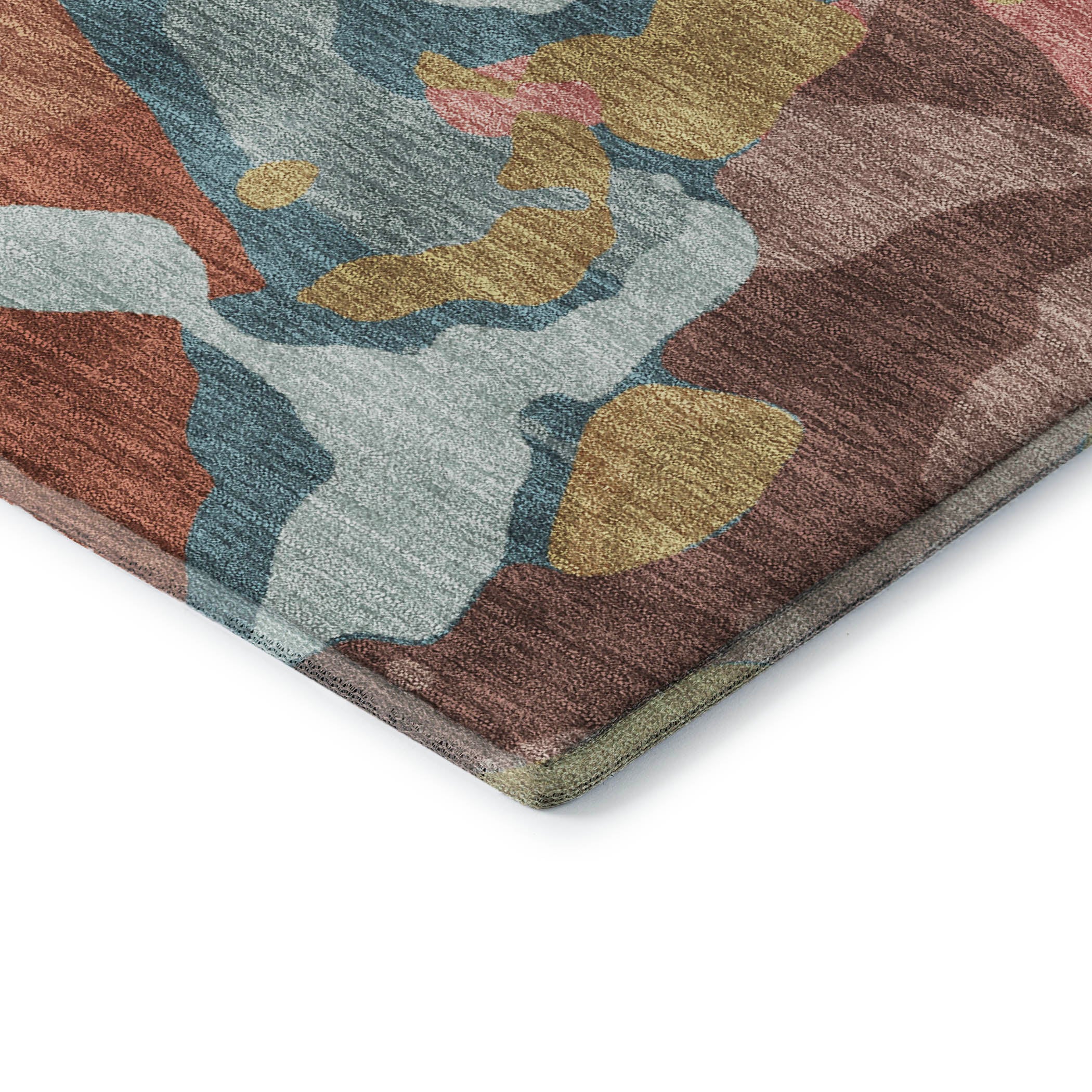 Vienna Machine Washable Transitional Pink Rug 1'8" x 2'6" #shape_Rectangle