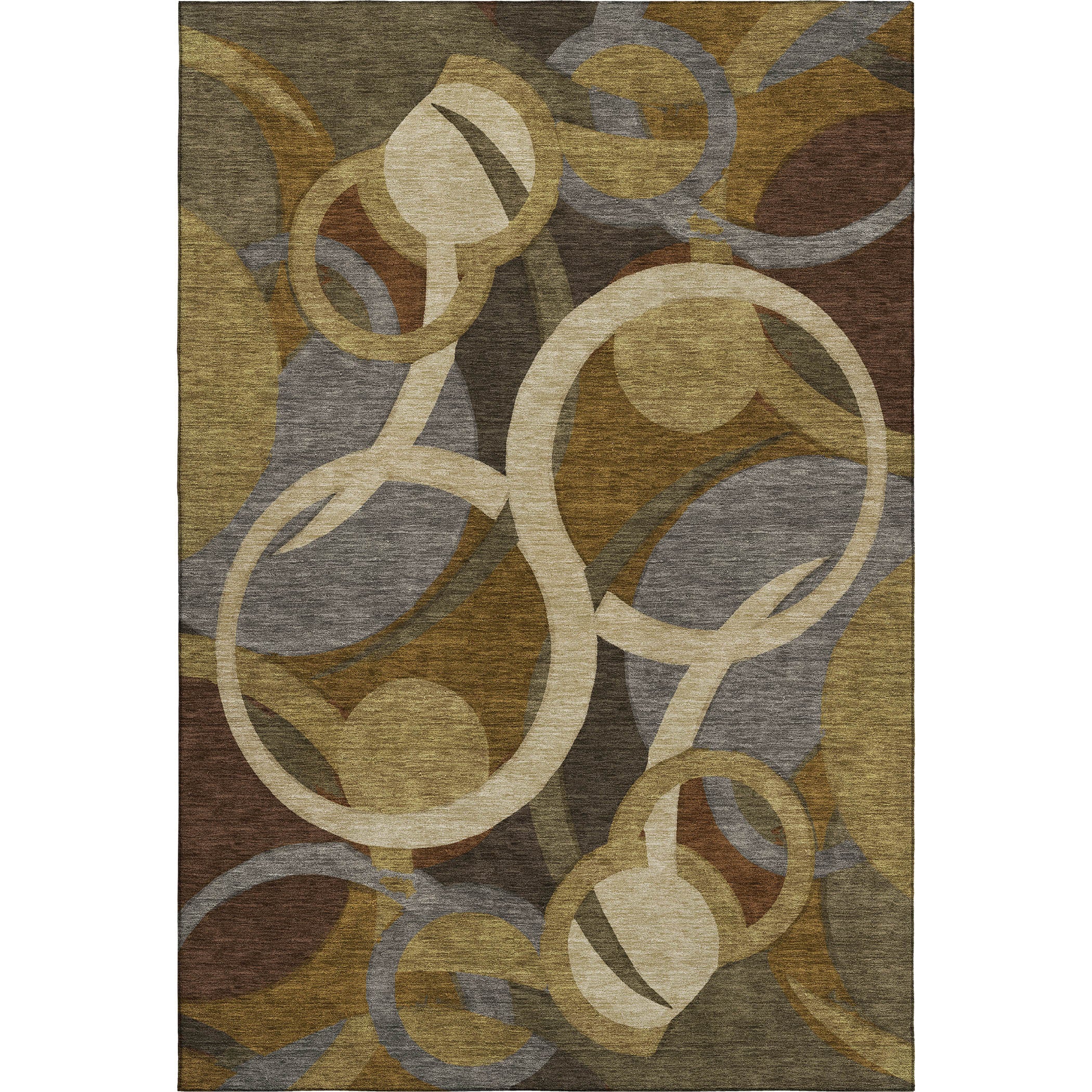 Sintra Machine Washable Transitional Brown Rug 2'6" x 3'10" #shape_Rectangle