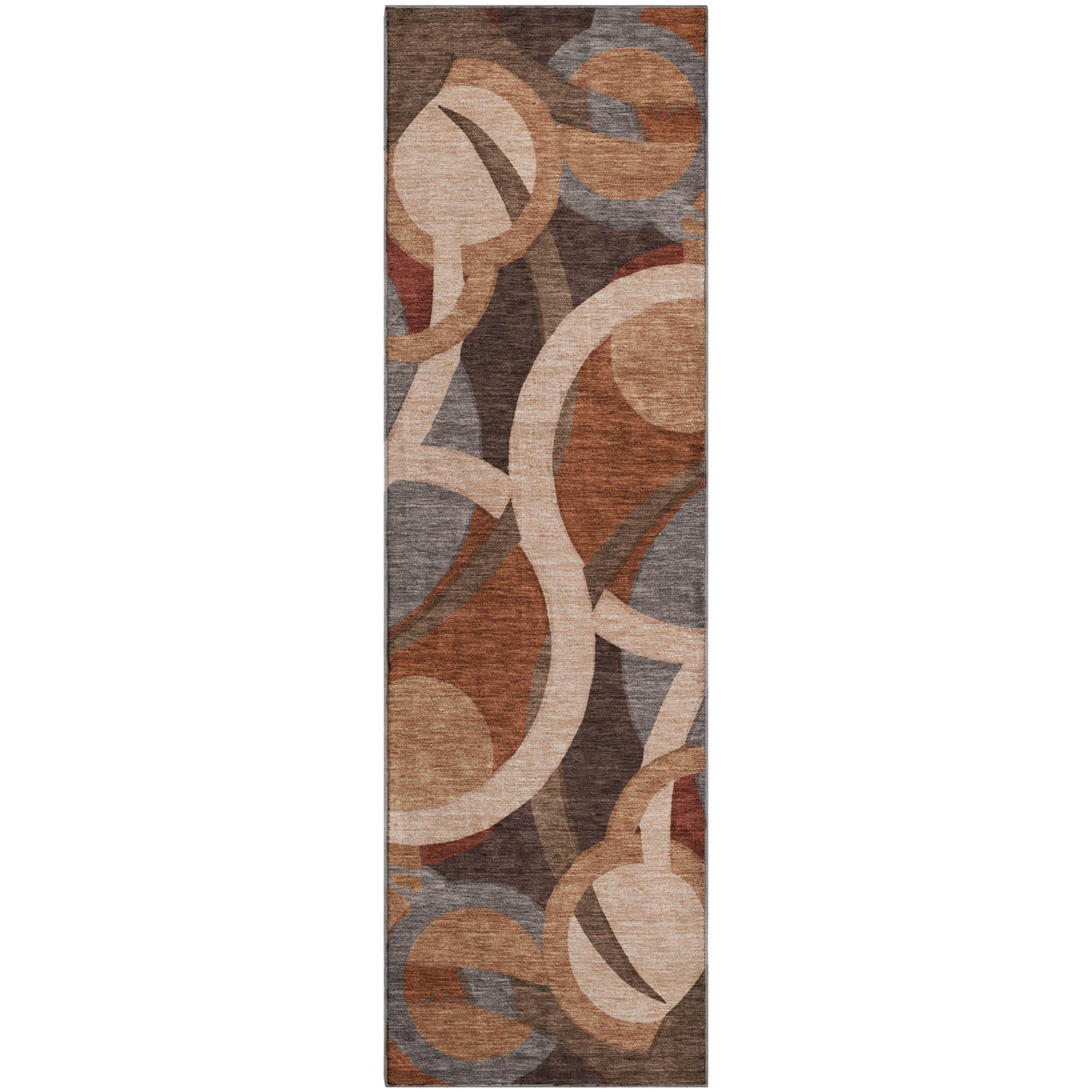 Sintra Machine Washable Transitional Burgundy Red Rug 2'3" x 7'6" #shape_Runner