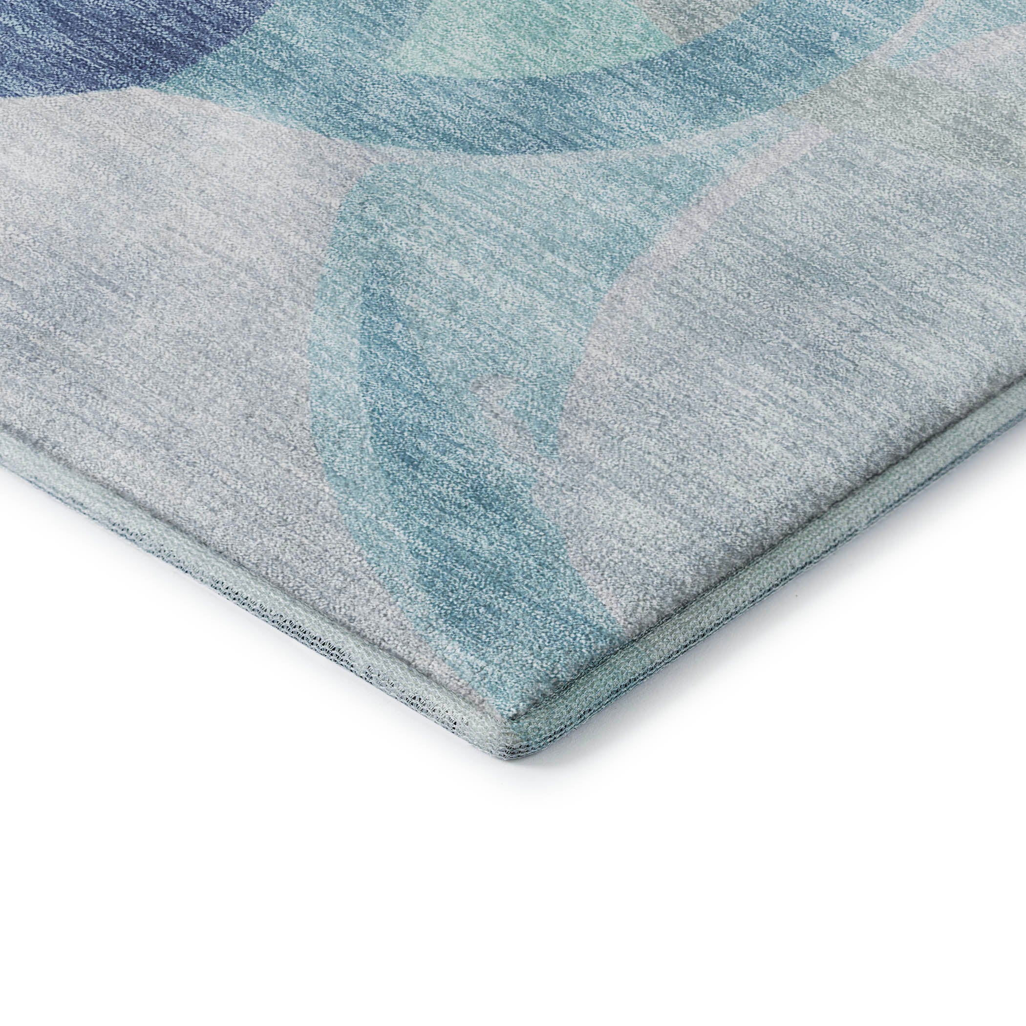 Chiang Mai Machine Washable Transitional Blue Rug 1'8" x 2'6" #shape_Rectangle