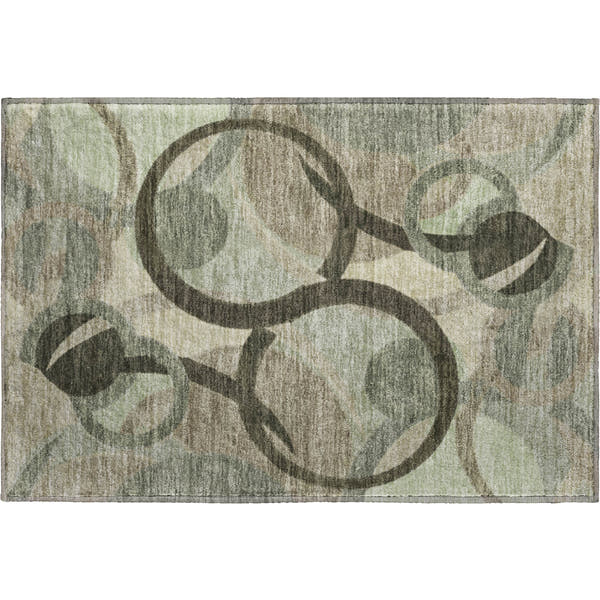 Chiang Mai Machine Washable Transitional Brown Rug 1'8" x 2'6"