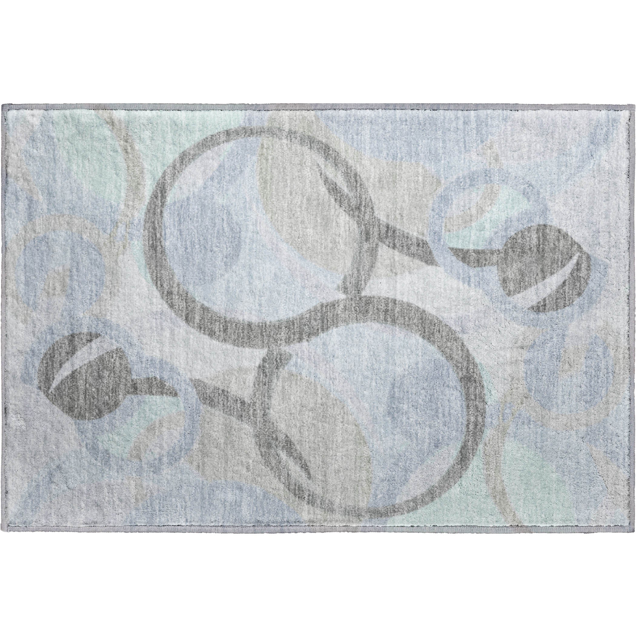 Chiang Mai Machine Washable Transitional Taupe Brown Rug 1'8" x 2'6" #shape_Rectangle