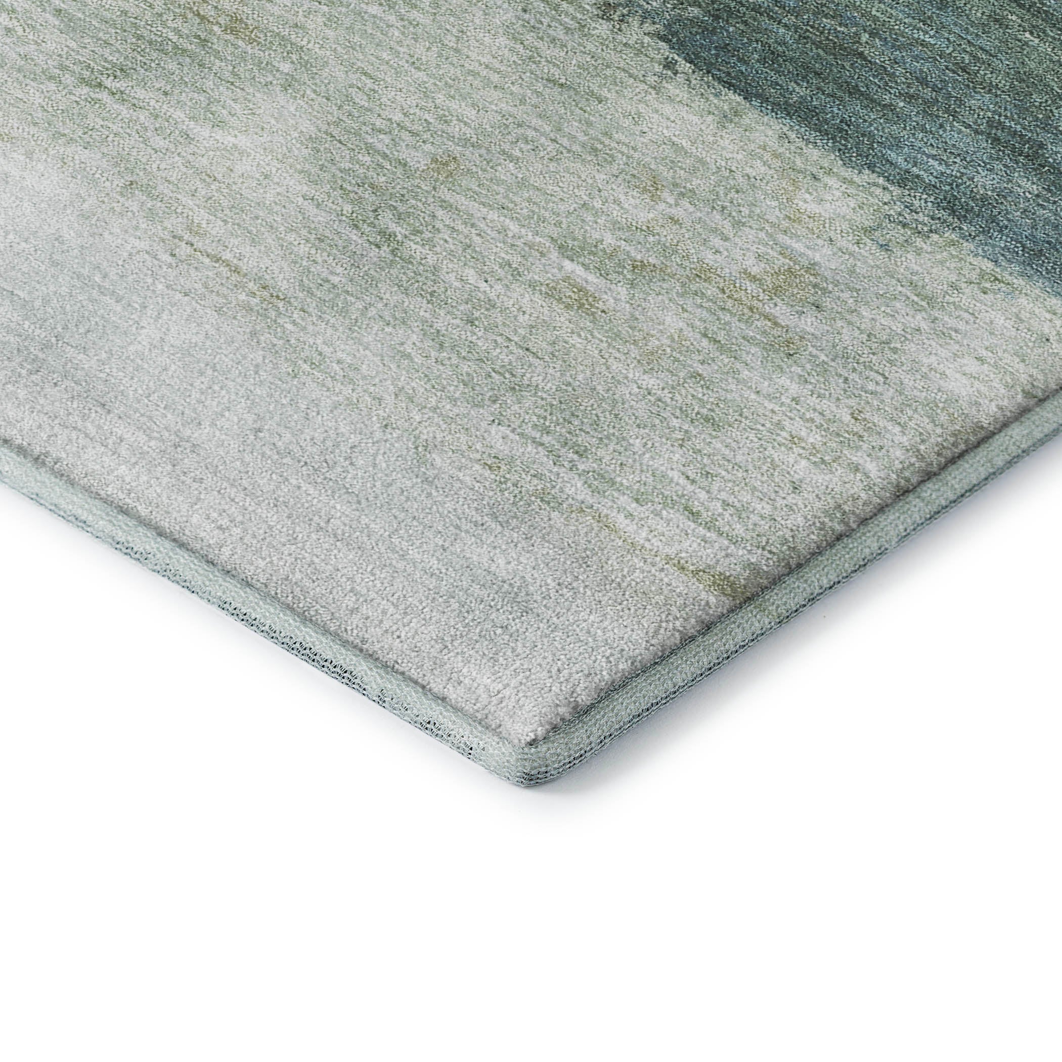 Lucerne Machine Washable Transitional Aloe Green Rug 1'8" x 2'6" #shape_Rectangle