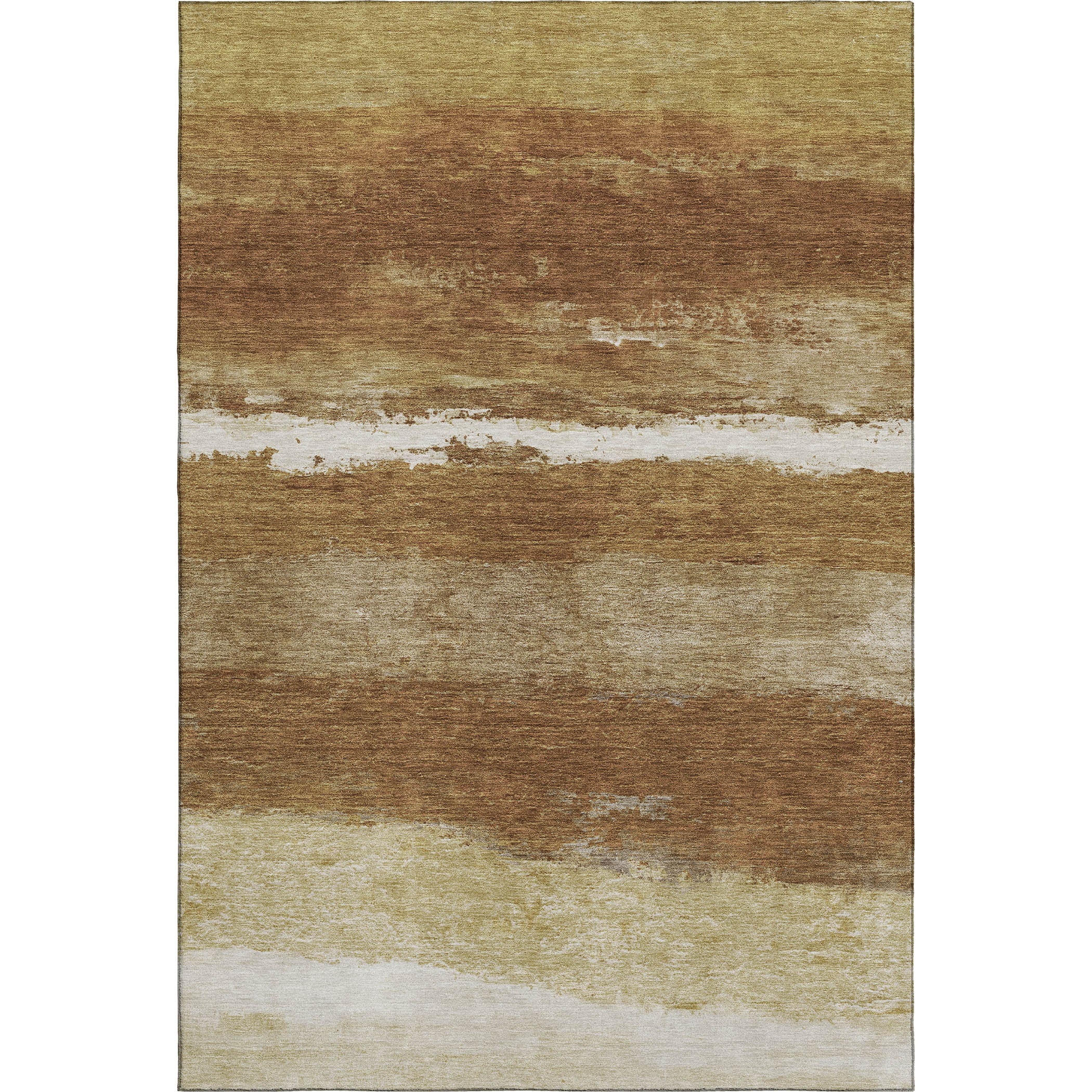 Lucerne Machine Washable Transitional Paprika Orange Rug 2'6" x 3'10" #shape_Rectangle