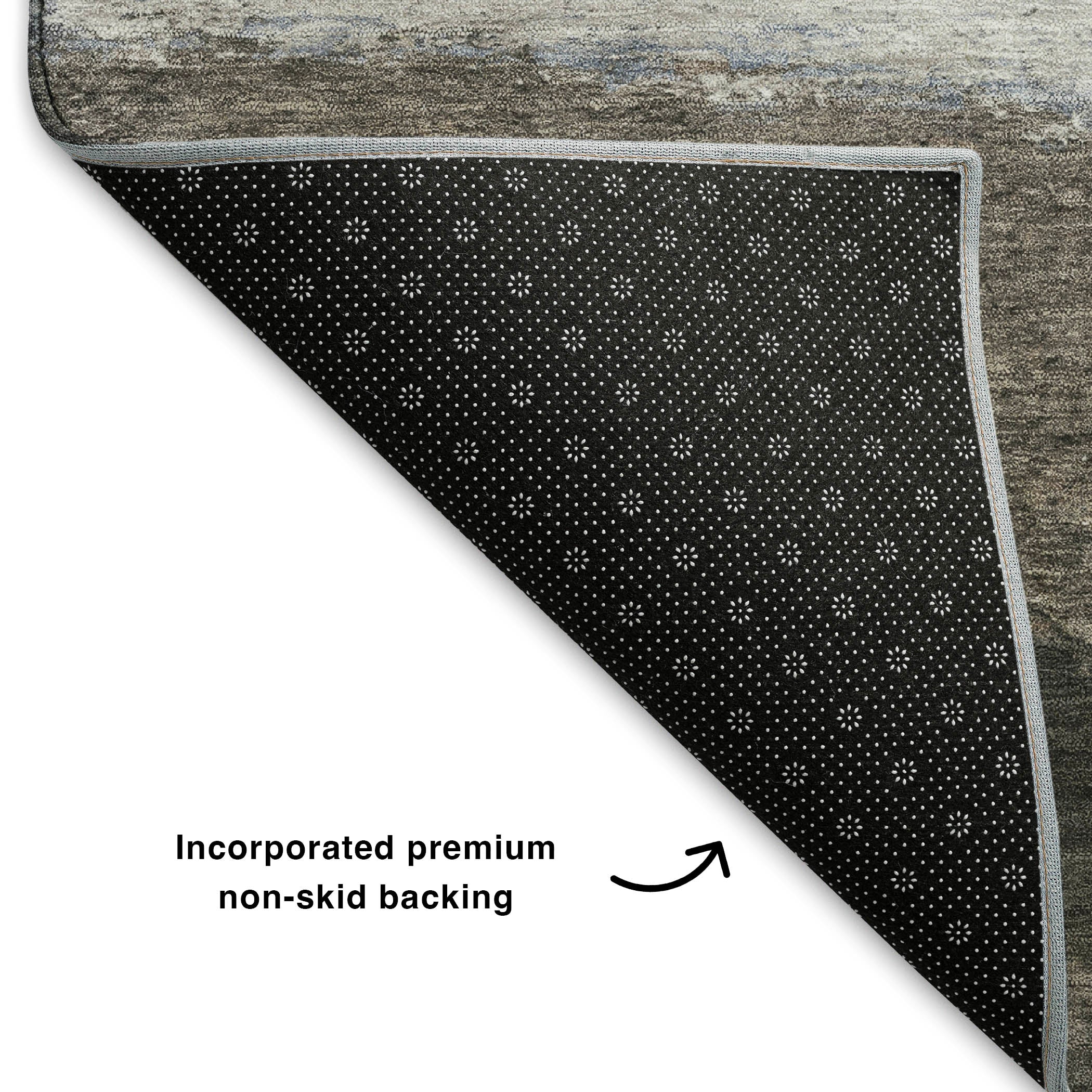 Lucerne Machine Washable Transitional Taupe Brown Rug 1'8" x 2'6" #shape_Rectangle