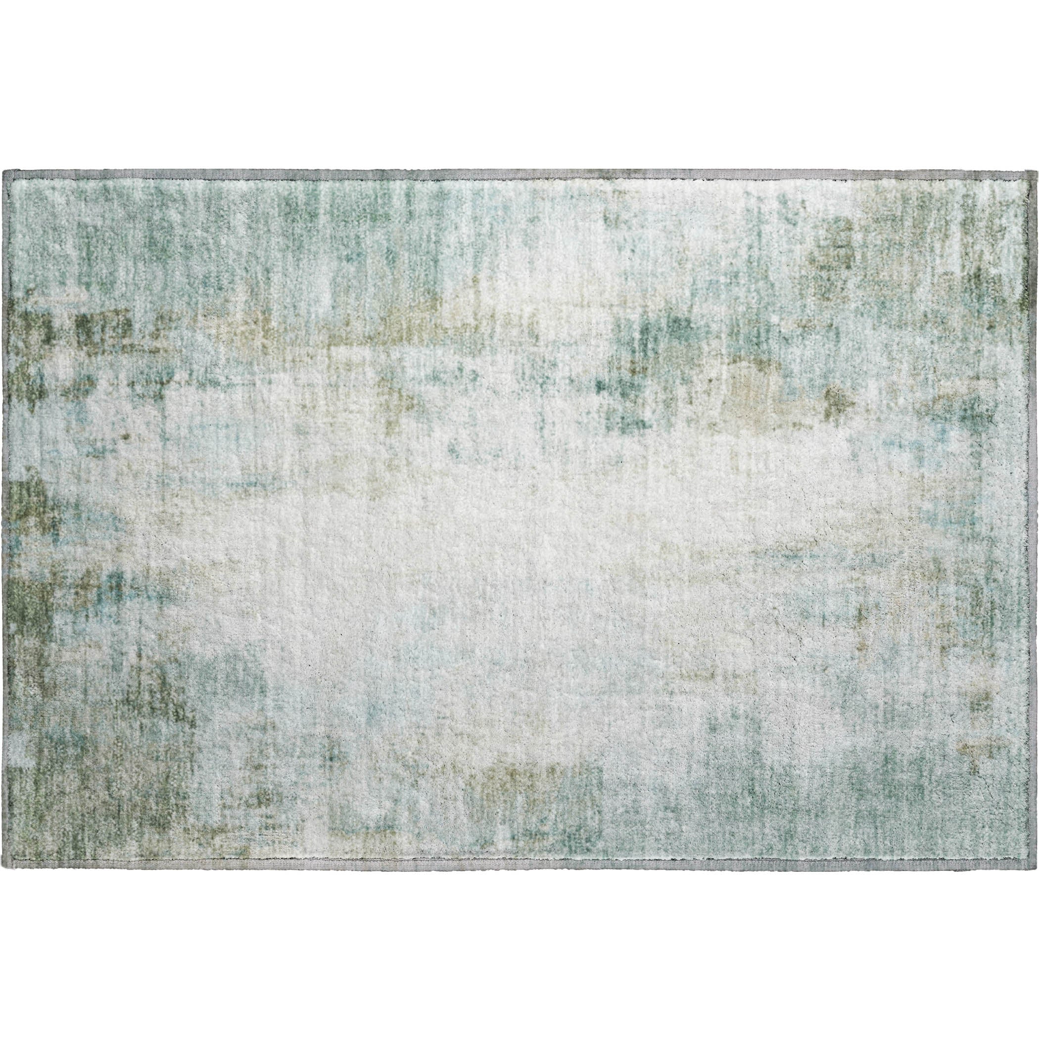Queenstown Machine Washable Transitional Sage Green Rug 1'8" x 2'6" #shape_Rectangle