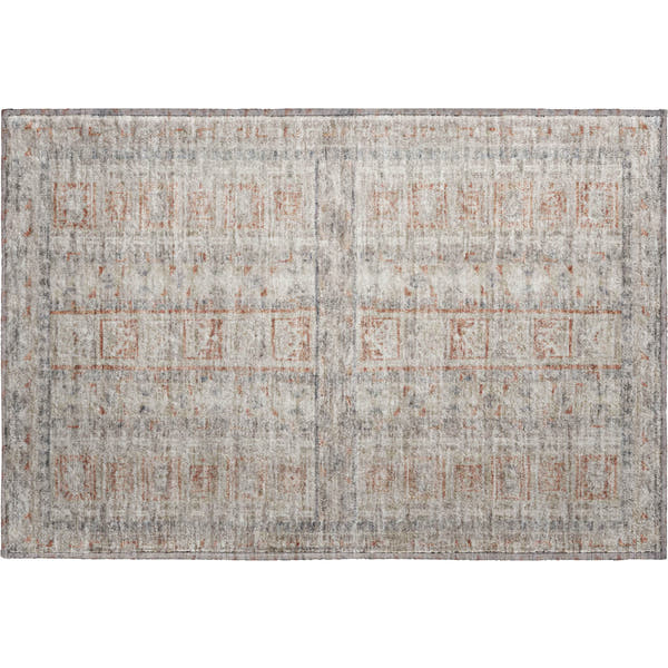 Colombo Machine Washable Transitional Beige Brown Rug 1'8" x 2'6"