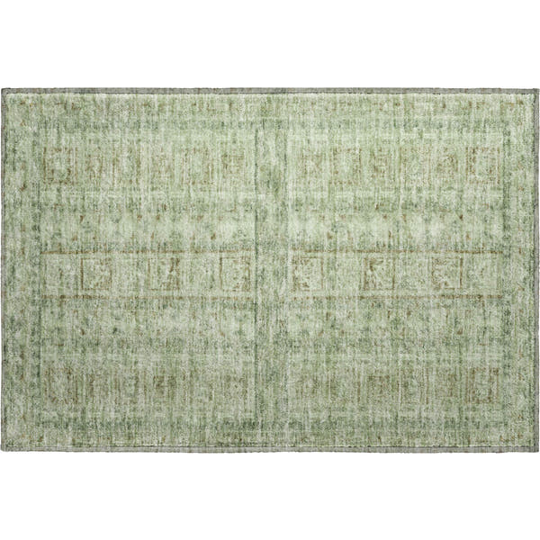 Colombo Machine Washable Transitional Sage Green Rug 1'8" x 2'6"