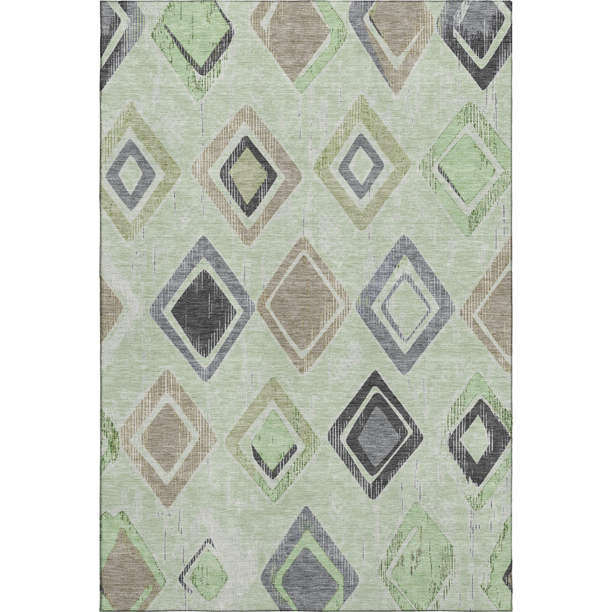 Lucerne Machine Washable Transitional Aloe Green Rug 2'6" x 3'10" #shape_Rectangle