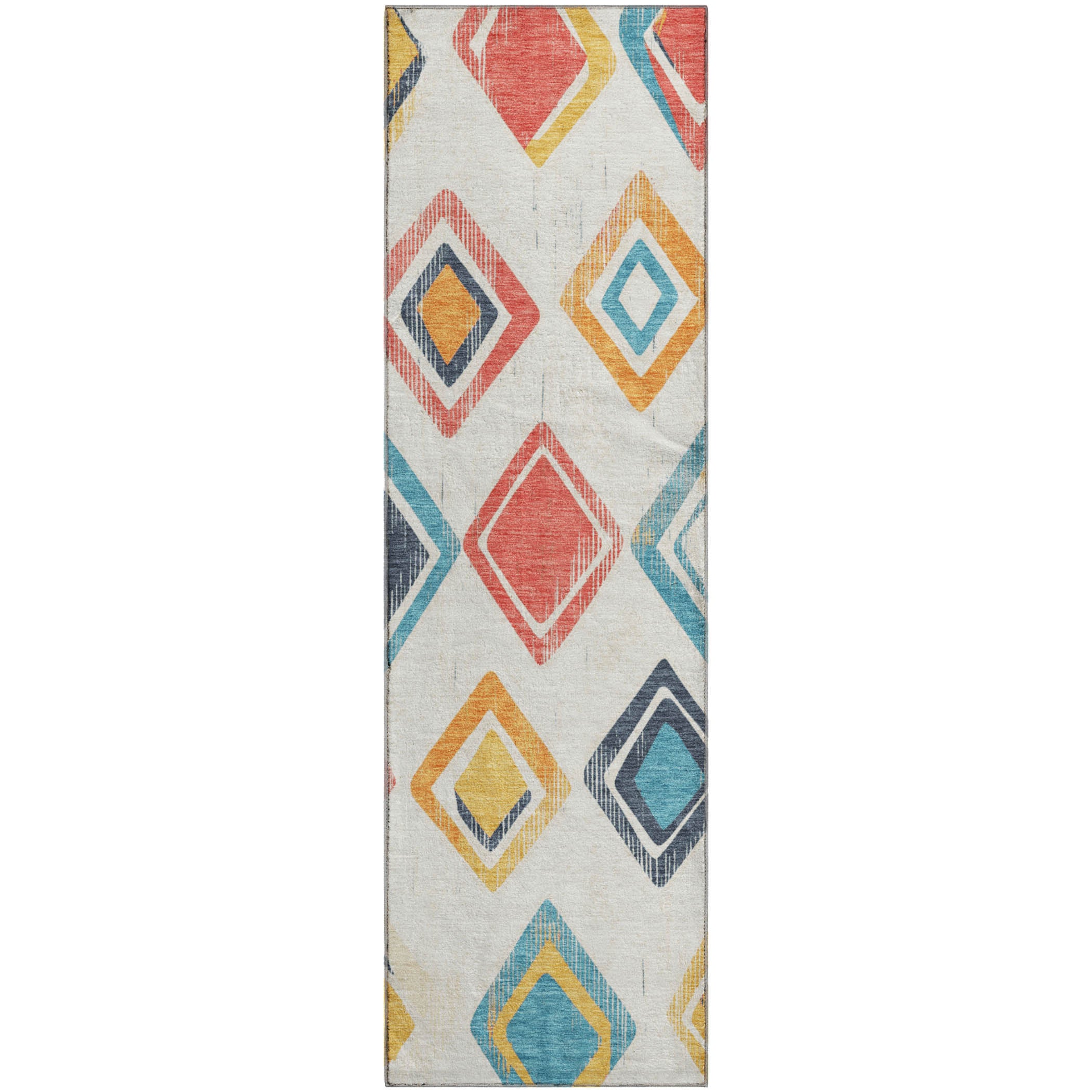 Lucerne Machine Washable Transitional Ivory Rug 2'3" x 7'6" #shape_Runner