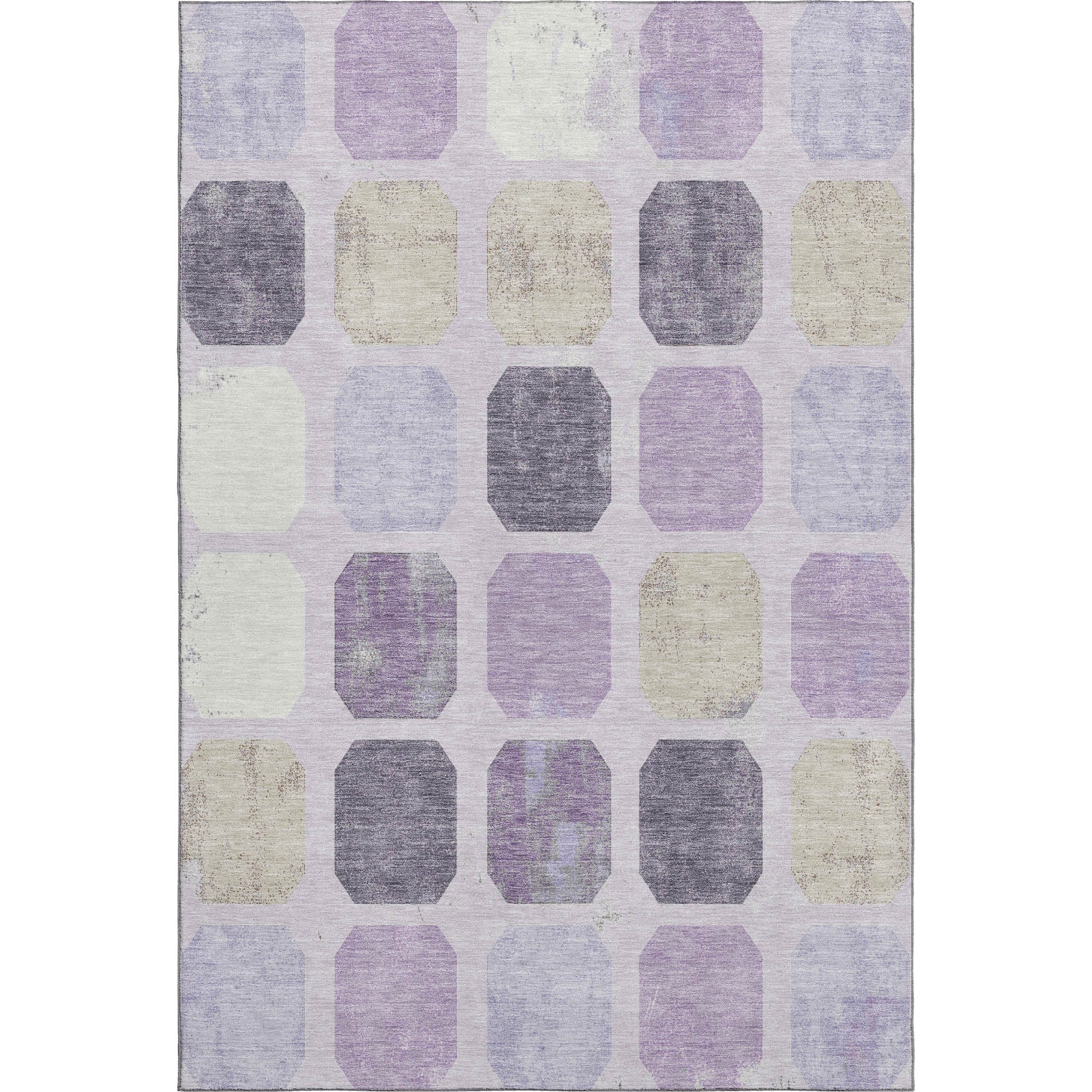 Dublin Machine Washable Transitional Lavender Purple Rug 2'6" x 3'10" #shape_Rectangle