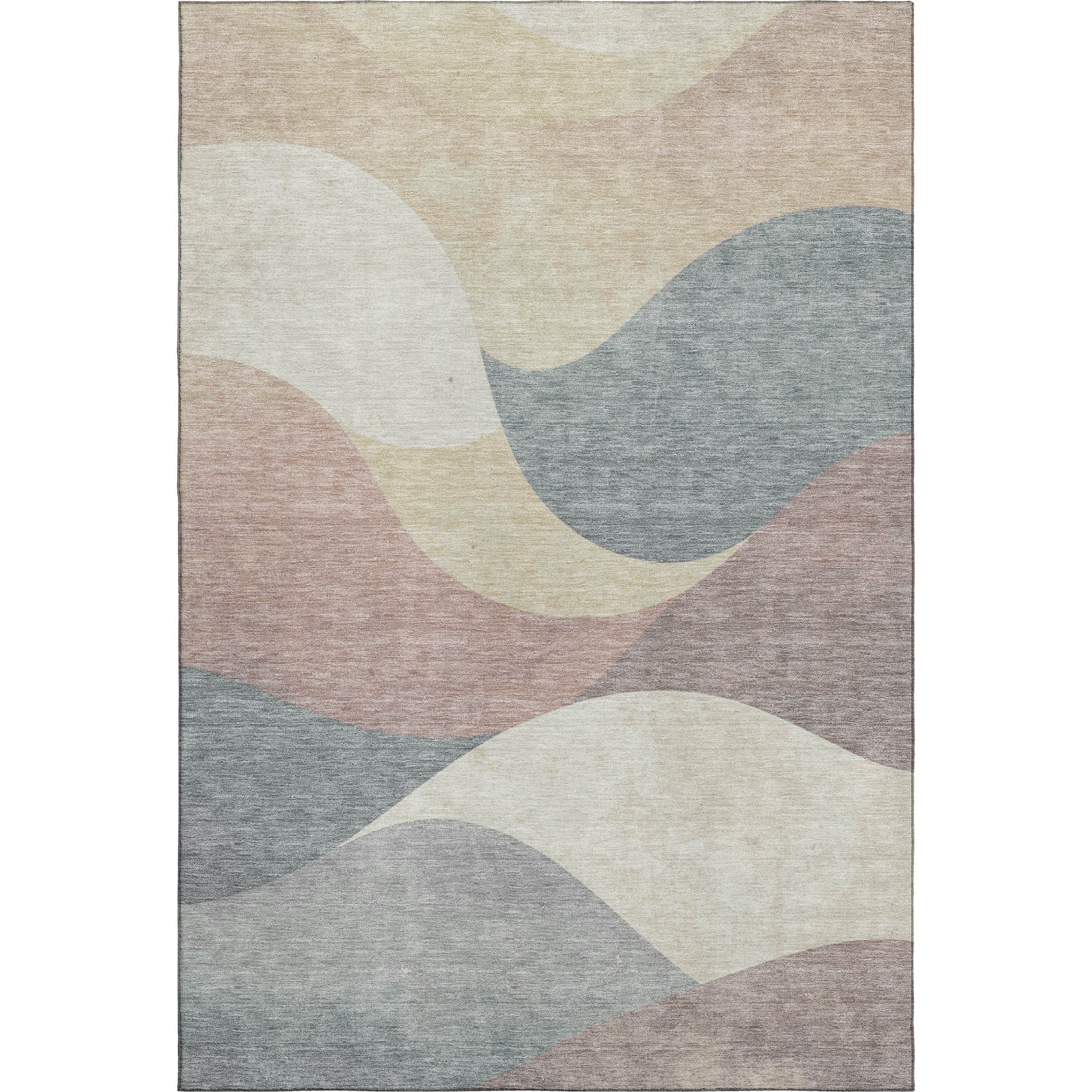 Cusco Machine Washable Transitional Beige Brown Rug 2'6" x 3'10" #shape_Rectangle