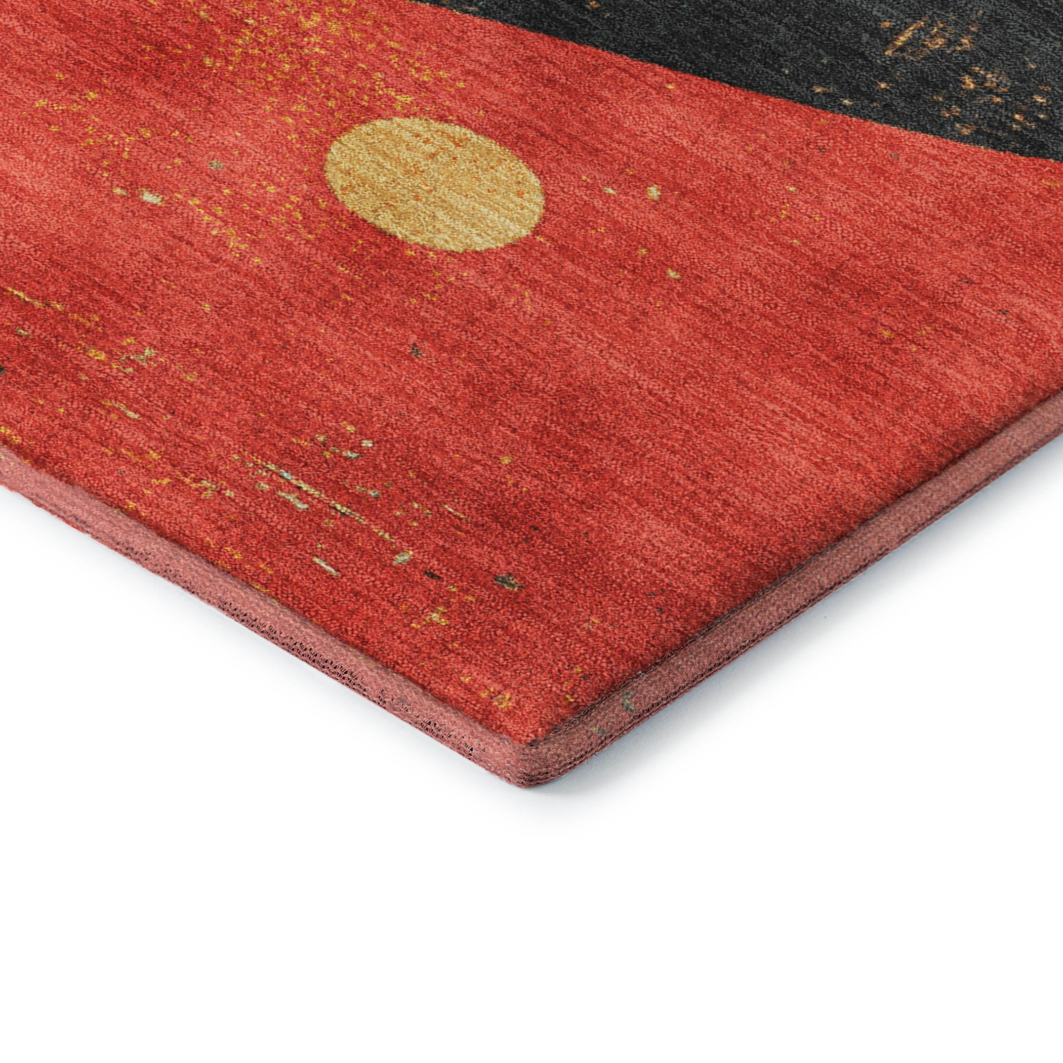 Tallinn Machine Washable Transitional Red Rug 1'8" x 2'6" #shape_Rectangle