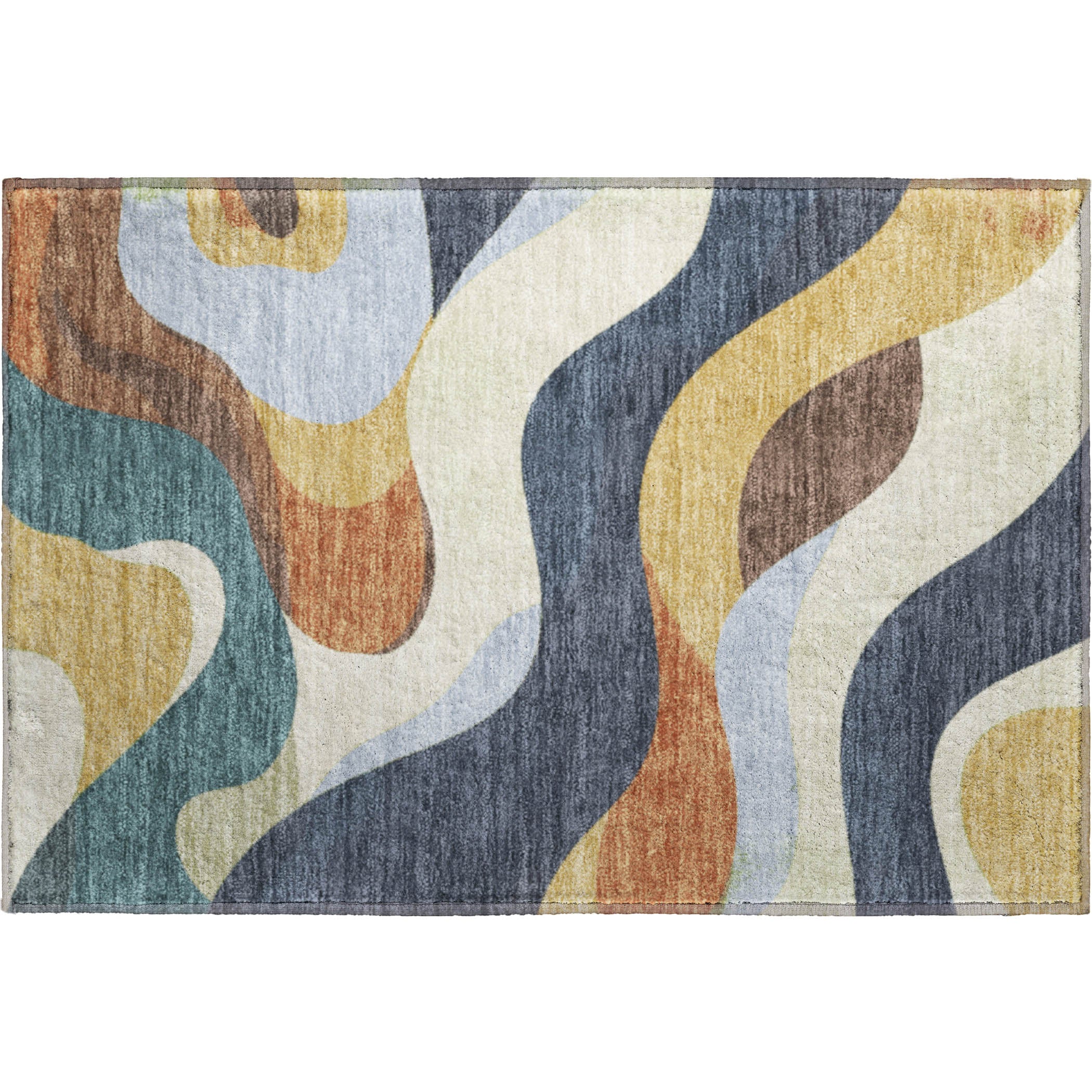 Reykjavik Machine Washable Transitional Gold Rug 1'8" x 2'6" #shape_Rectangle