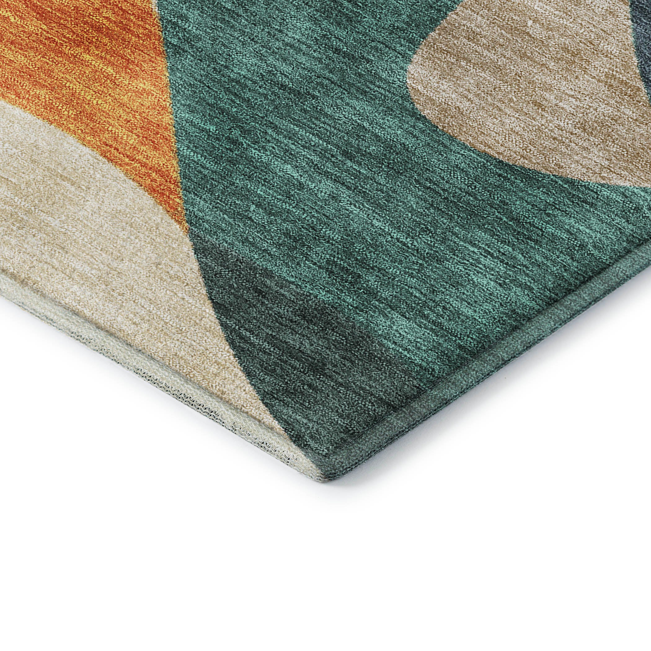 Reykjavik Machine Washable Transitional Orange Rug 1'8" x 2'6" #shape_Rectangle