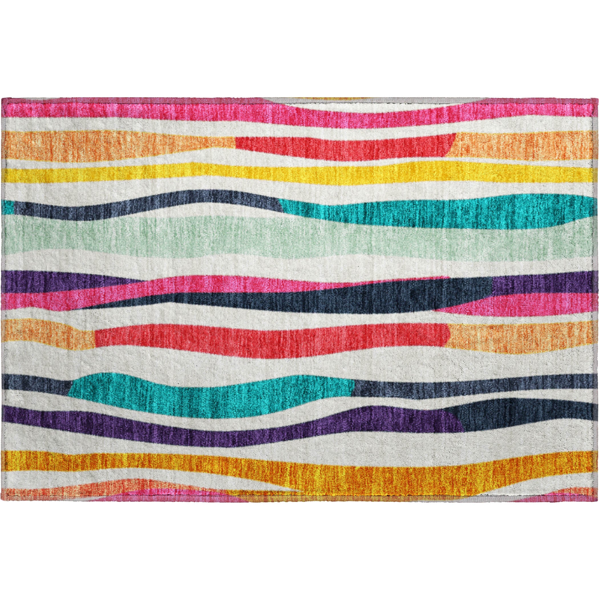 Zanzibar Machine Washable Transitional Ivory Rug 1'8" x 2'6" #shape_Rectangle