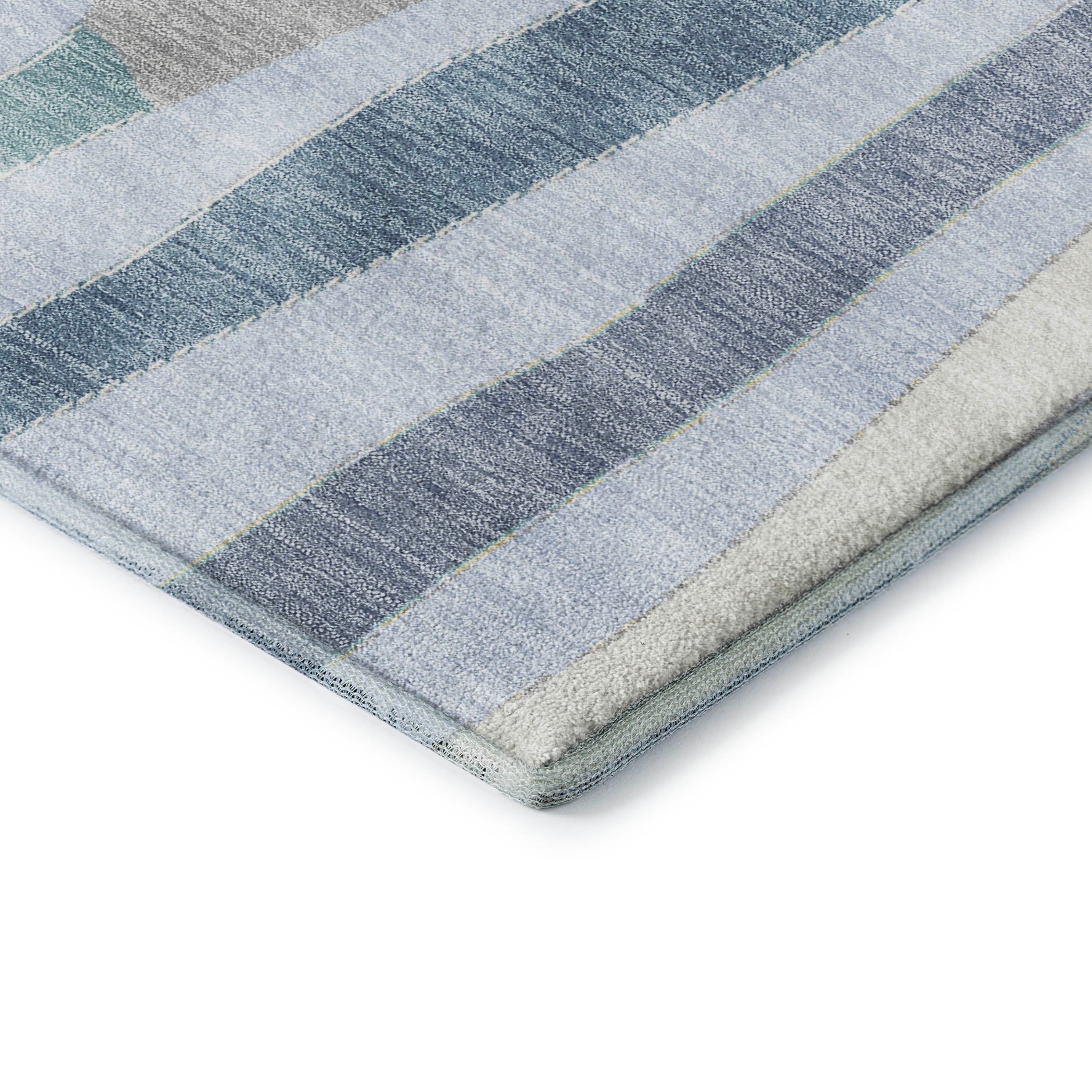 Zanzibar Machine Washable Transitional Sky Blue Rug 1'8" x 2'6" #shape_Rectangle