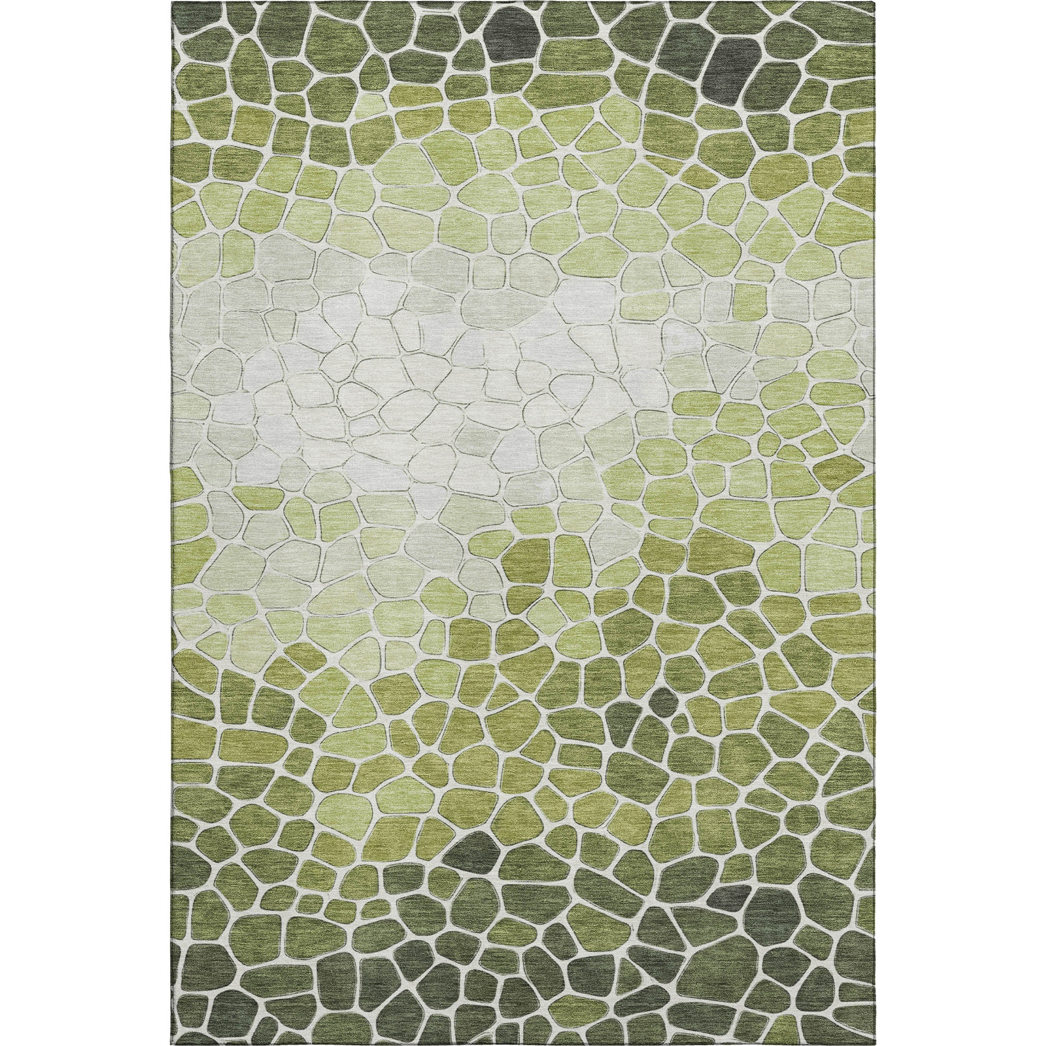 Ghent Machine Washable Transitional Green Rug 2'6" x 3'10" #shape_Rectangle