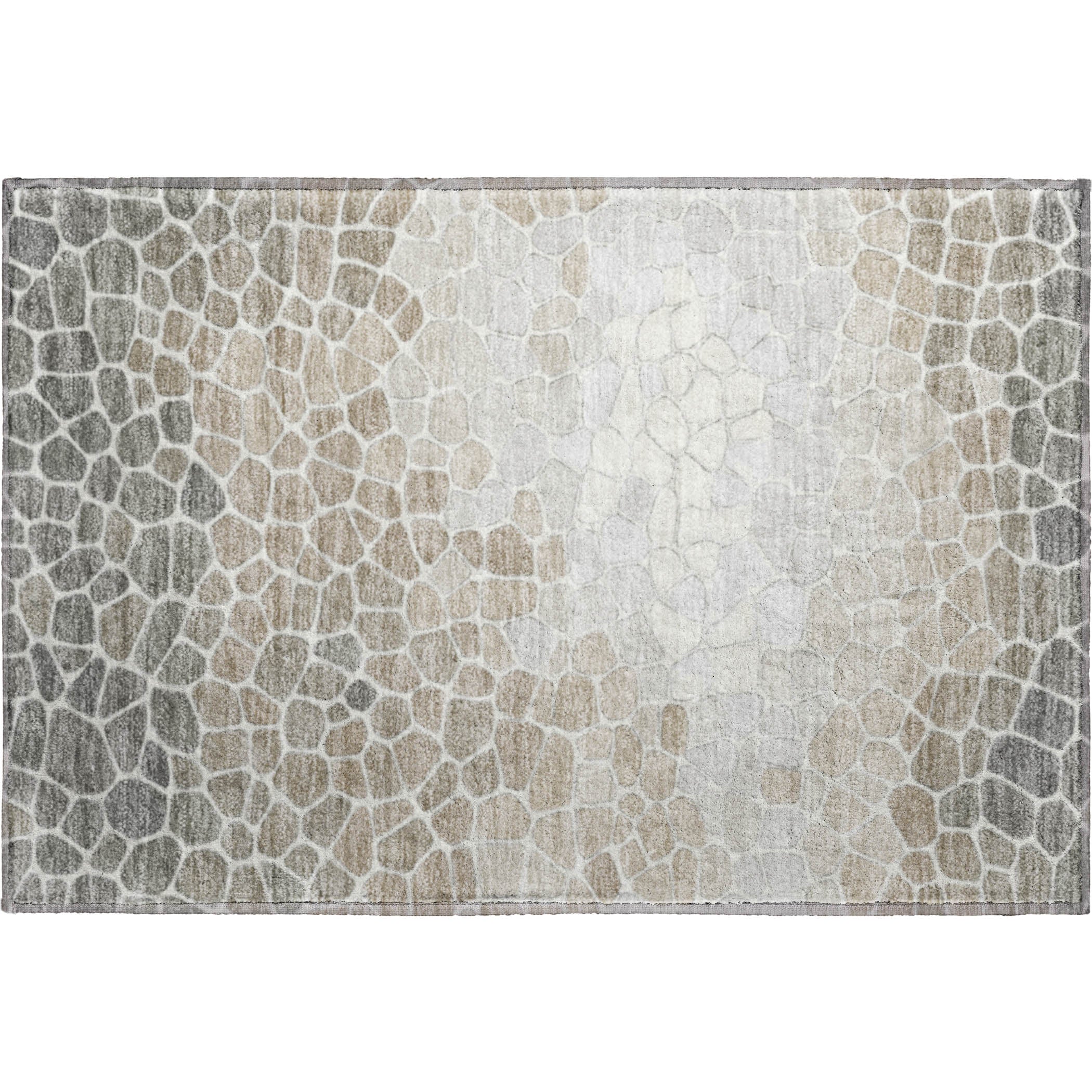 Ghent Machine Washable Transitional Taupe Brown Rug 1'8" x 2'6" #shape_Rectangle