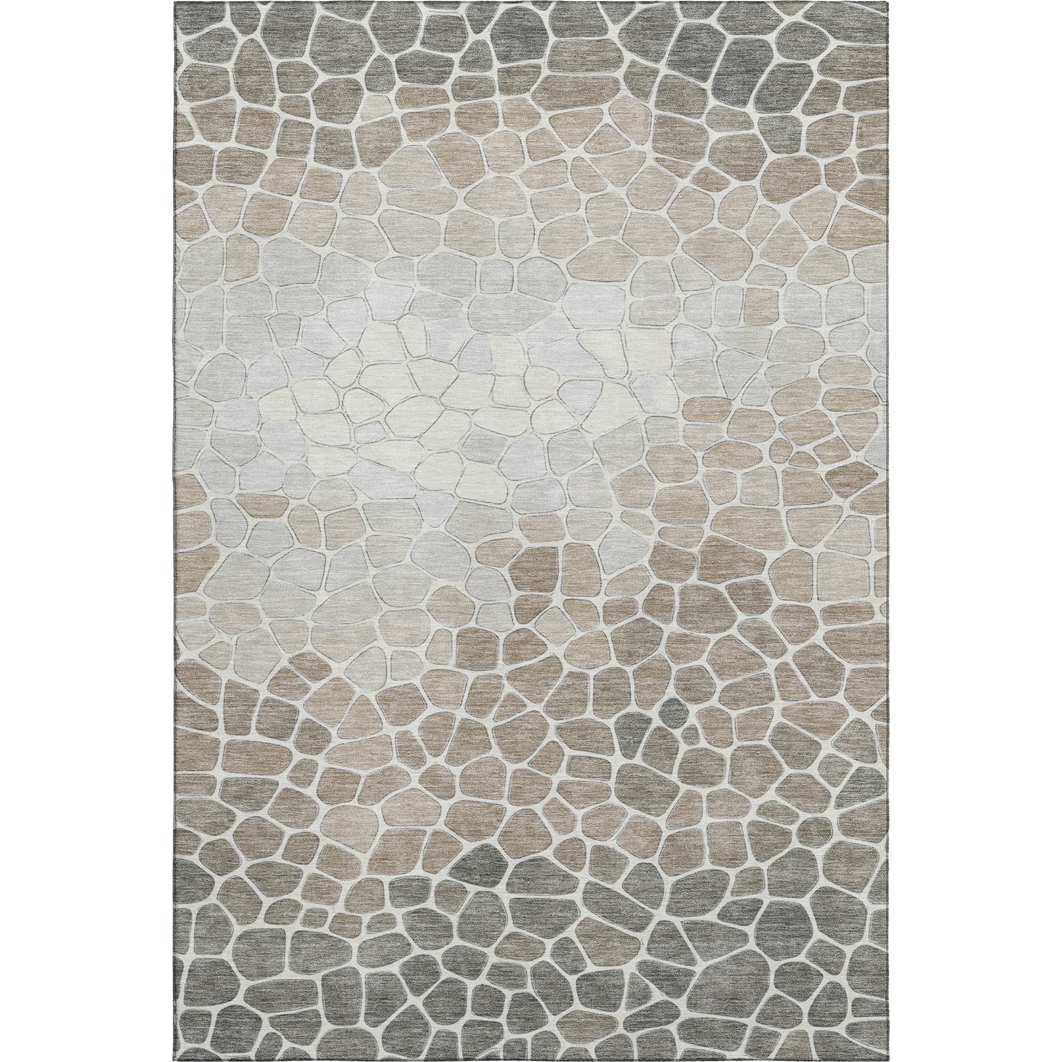 Ghent Machine Washable Transitional Taupe Brown Rug 2'6" x 3'10" #shape_Rectangle