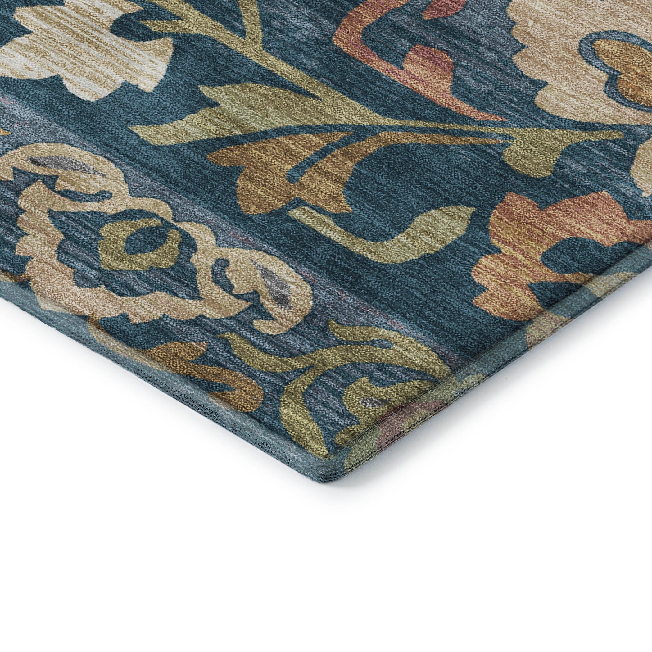Nairobi Machine Washable Transitional Navy Blue Rug 1'8" x 2'6" #shape_Rectangle