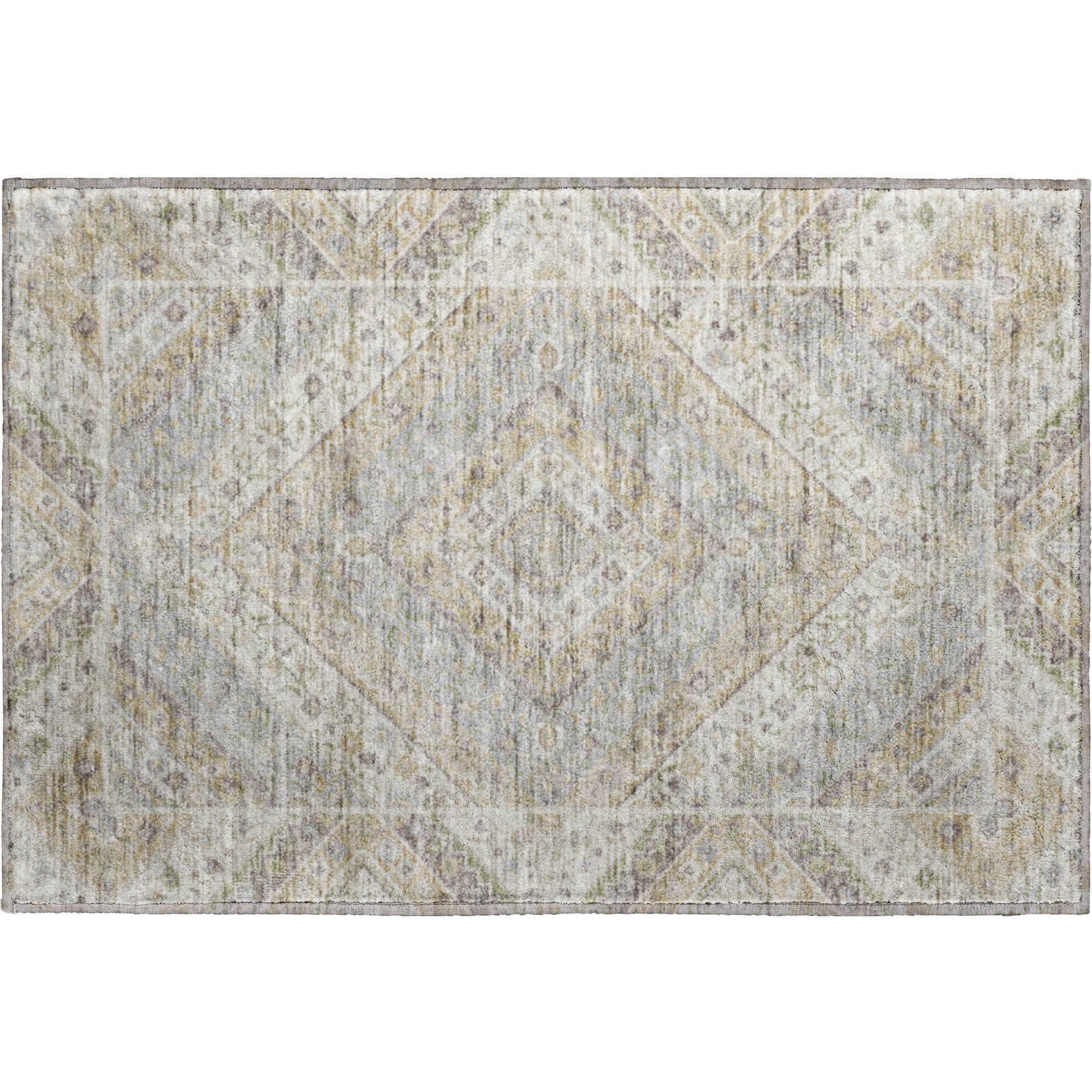 Cusco Machine Washable Transitional Ivory Rug 1'8" x 2'6" #shape_Rectangle