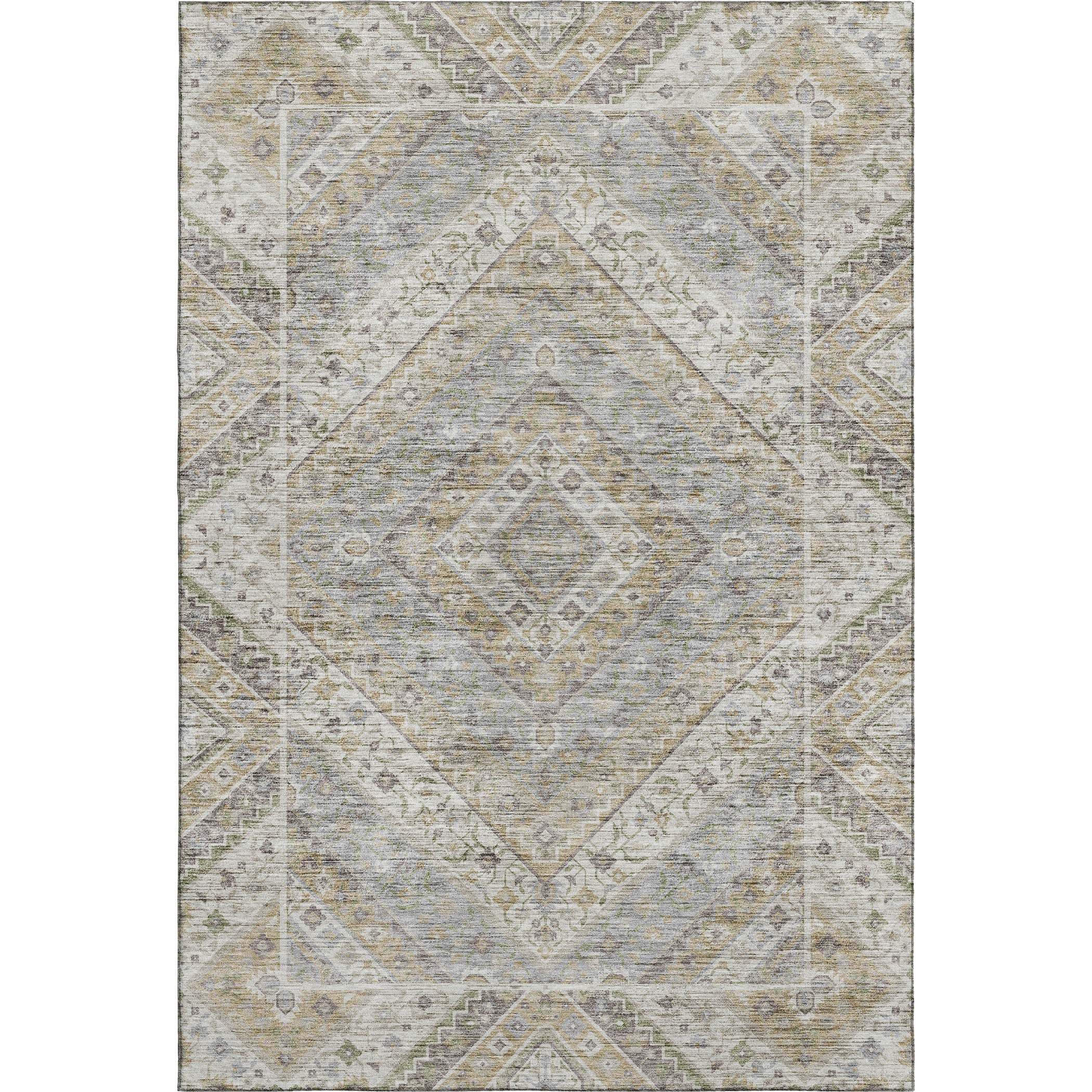 Cusco Machine Washable Transitional Ivory Rug 2'6" x 3'10" #shape_Rectangle