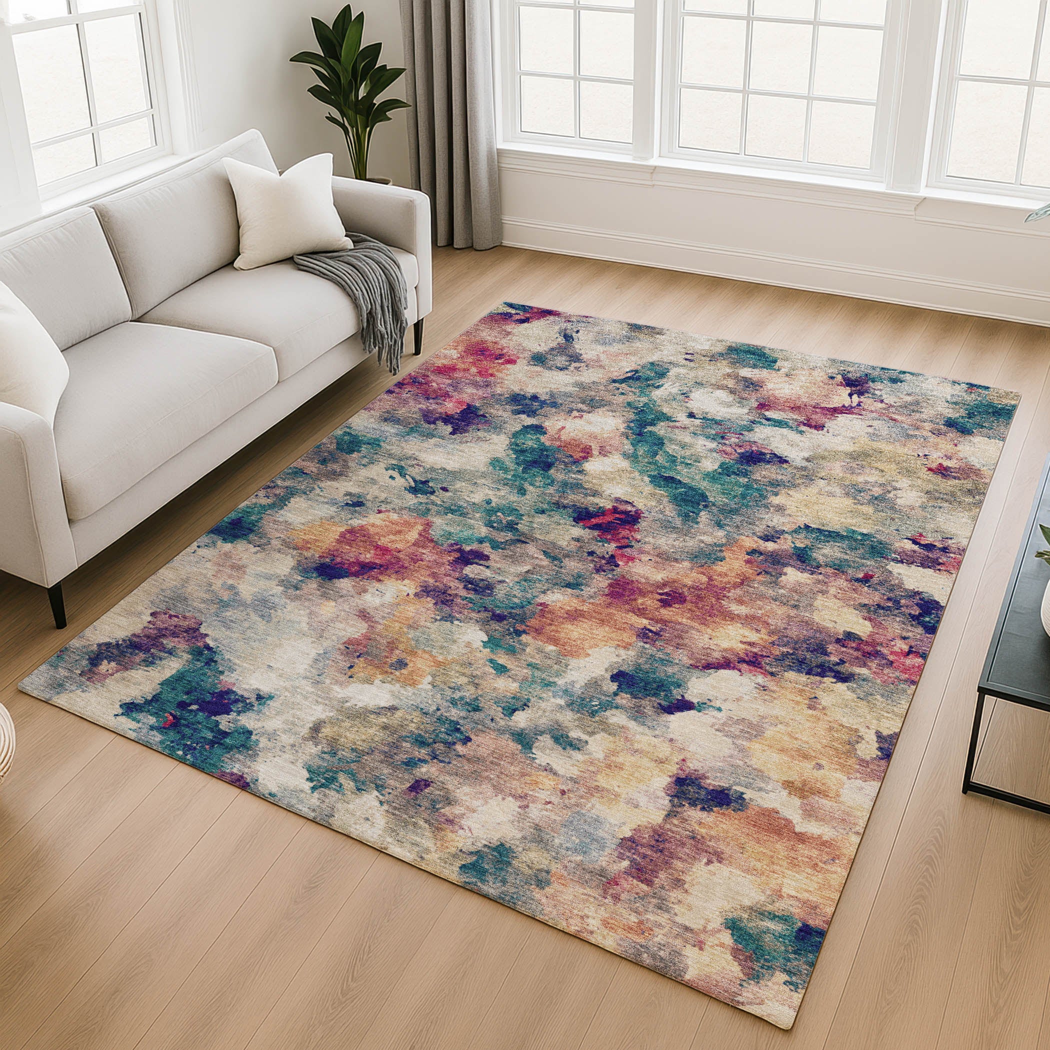 Mostar Machine Washable Transitional Putty Ivory Rug 2'6" x 3'10" #shape_Rectangle
