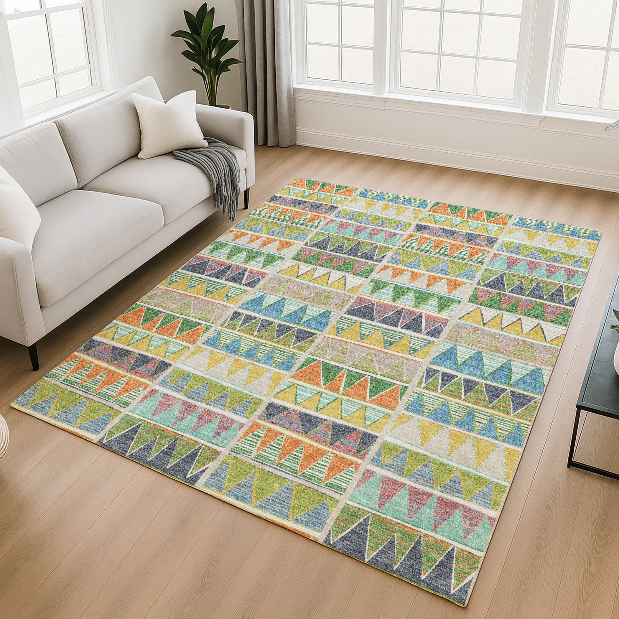 Bruges Machine Washable Transitional Beige Brown Rug 2'6" x 3'10" #shape_Rectangle