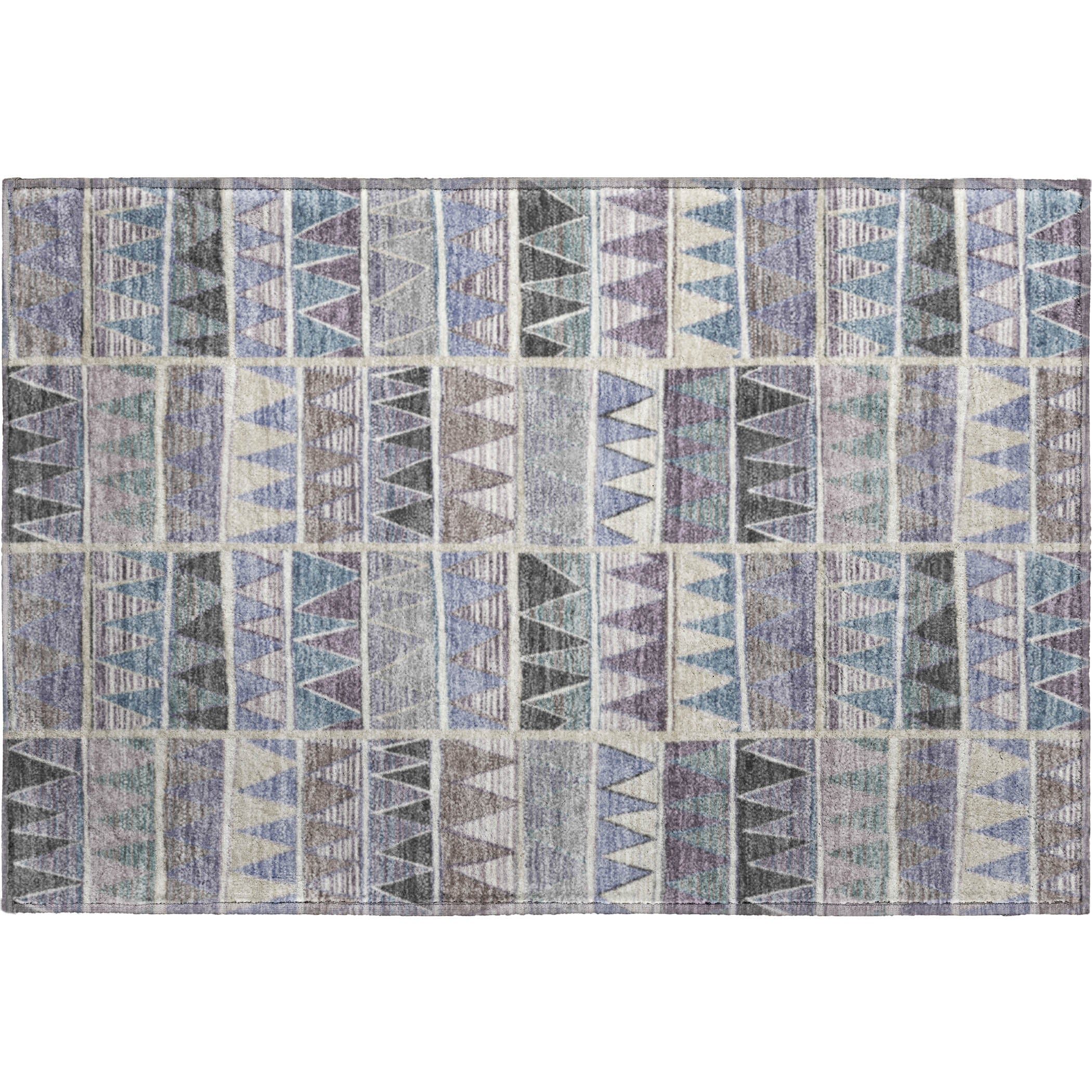 Bruges Machine Washable Transitional Lavender Purple Rug 1'8" x 2'6" #shape_Rectangle