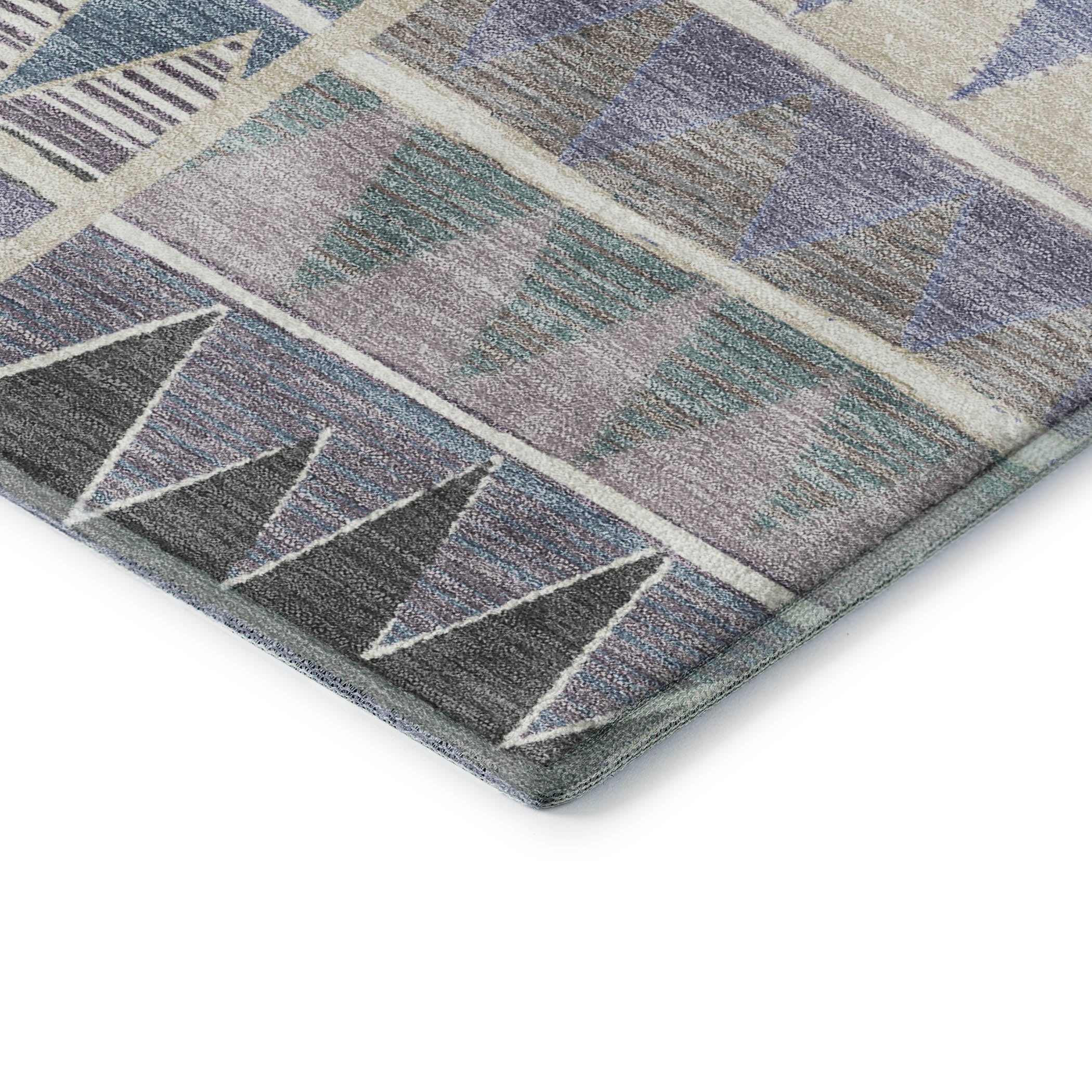 Bruges Machine Washable Transitional Lavender Purple Rug 1'8" x 2'6" #shape_Rectangle