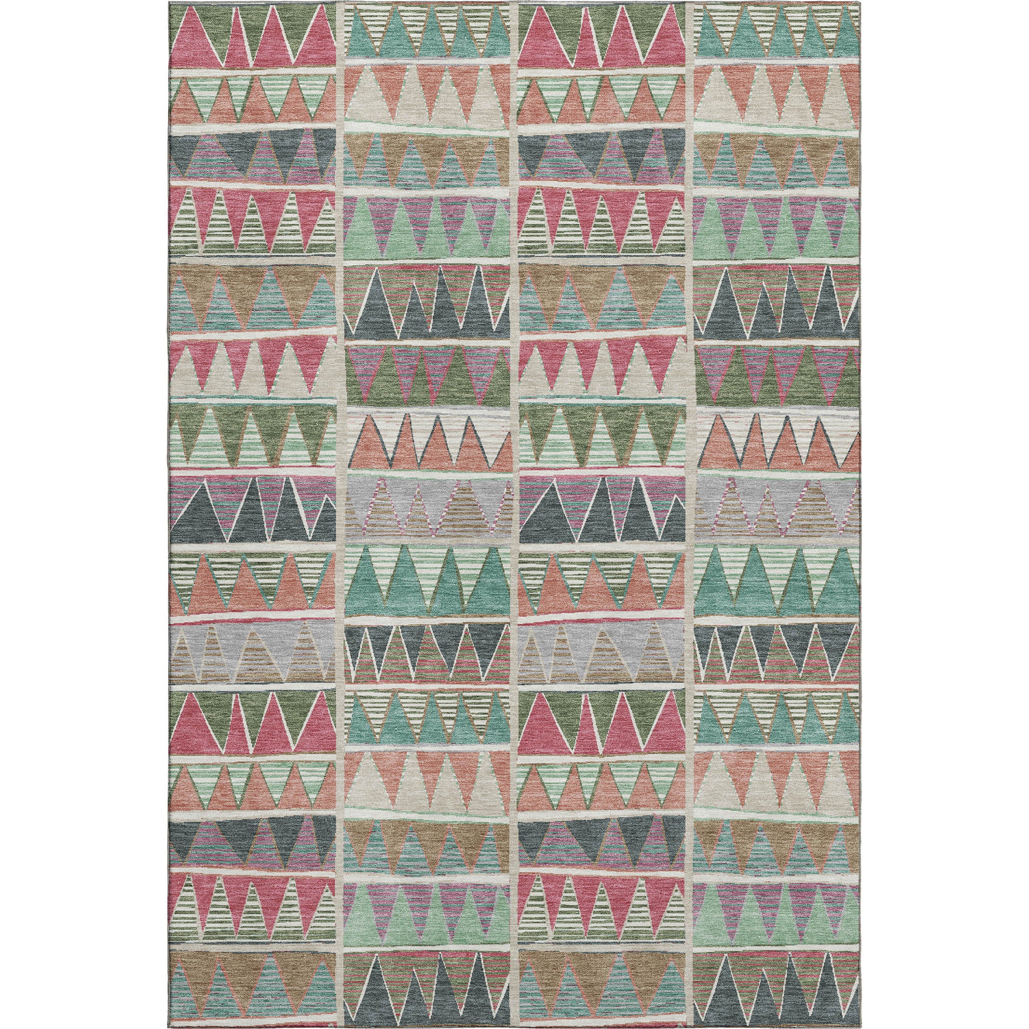 Bruges Machine Washable Transitional Salmon Orange Rug 2'6" x 3'10" #shape_Rectangle