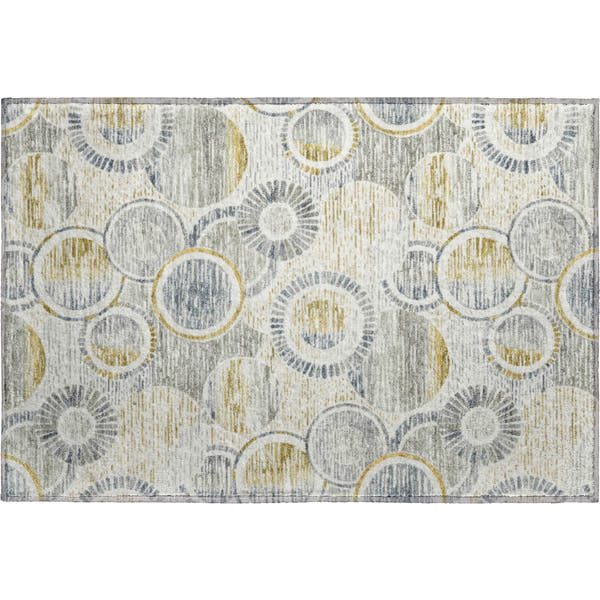 Vienna Machine Washable Transitional Ivory Rug 1'8" x 2'6"