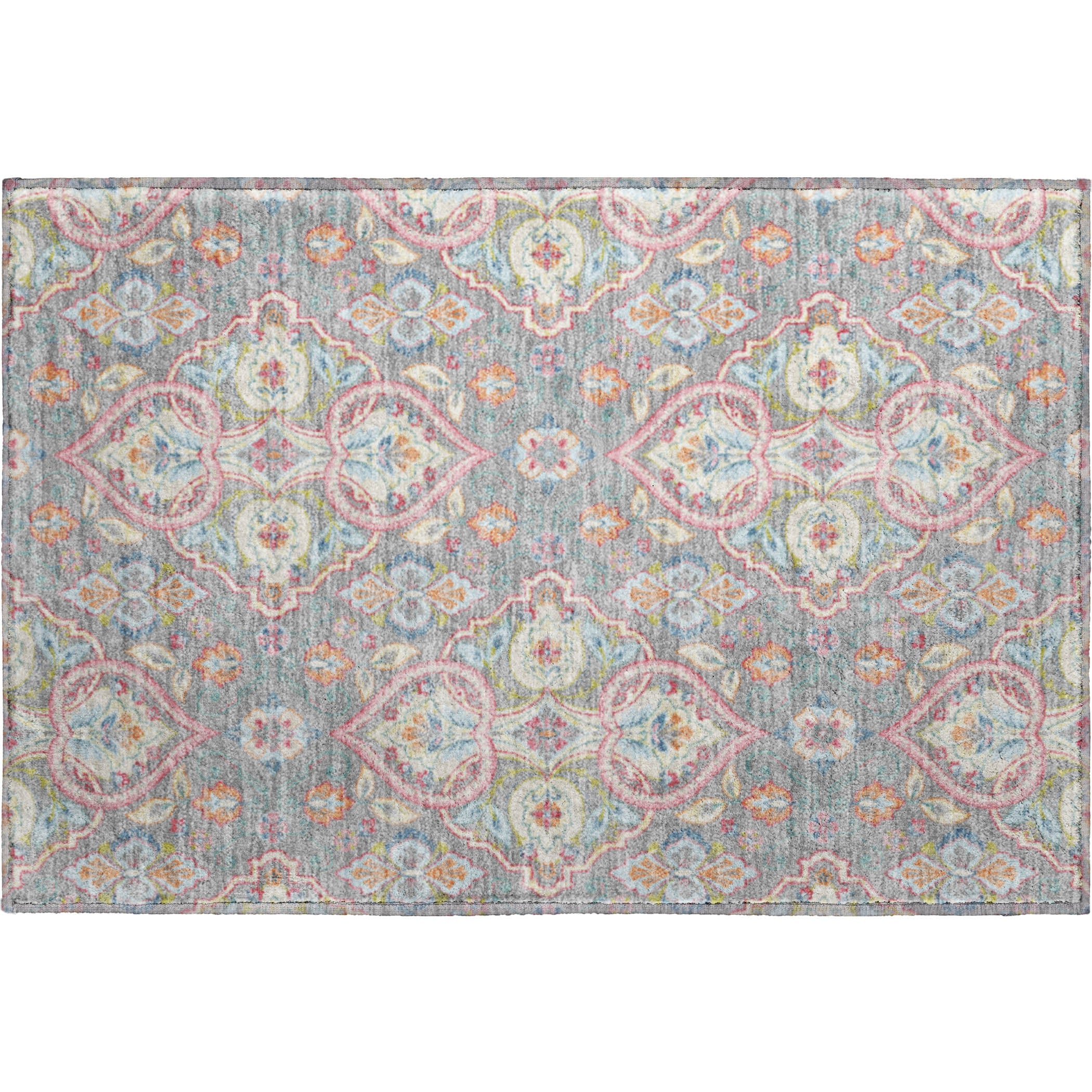 Sintra Machine Washable Transitional Gray Rug 1'8" x 2'6" #shape_Rectangle