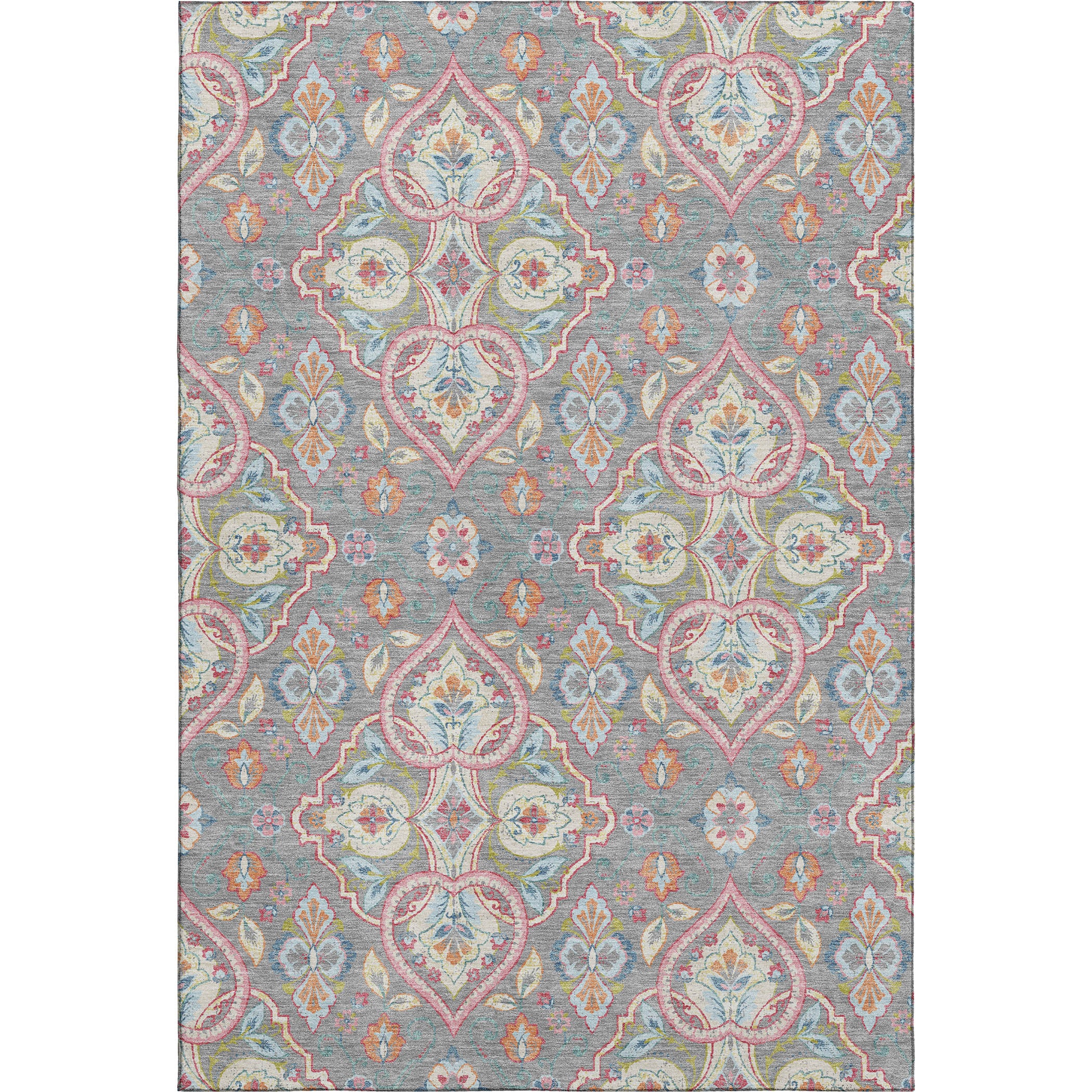 Sintra Machine Washable Transitional Gray Rug 2'6" x 3'10" #shape_Rectangle
