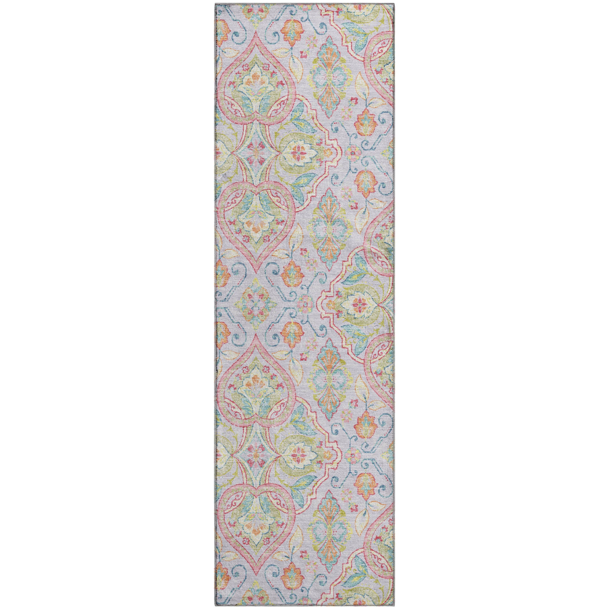 Sintra Machine Washable Transitional Lavender Purple Rug 2'3" x 7'6" #shape_Runner