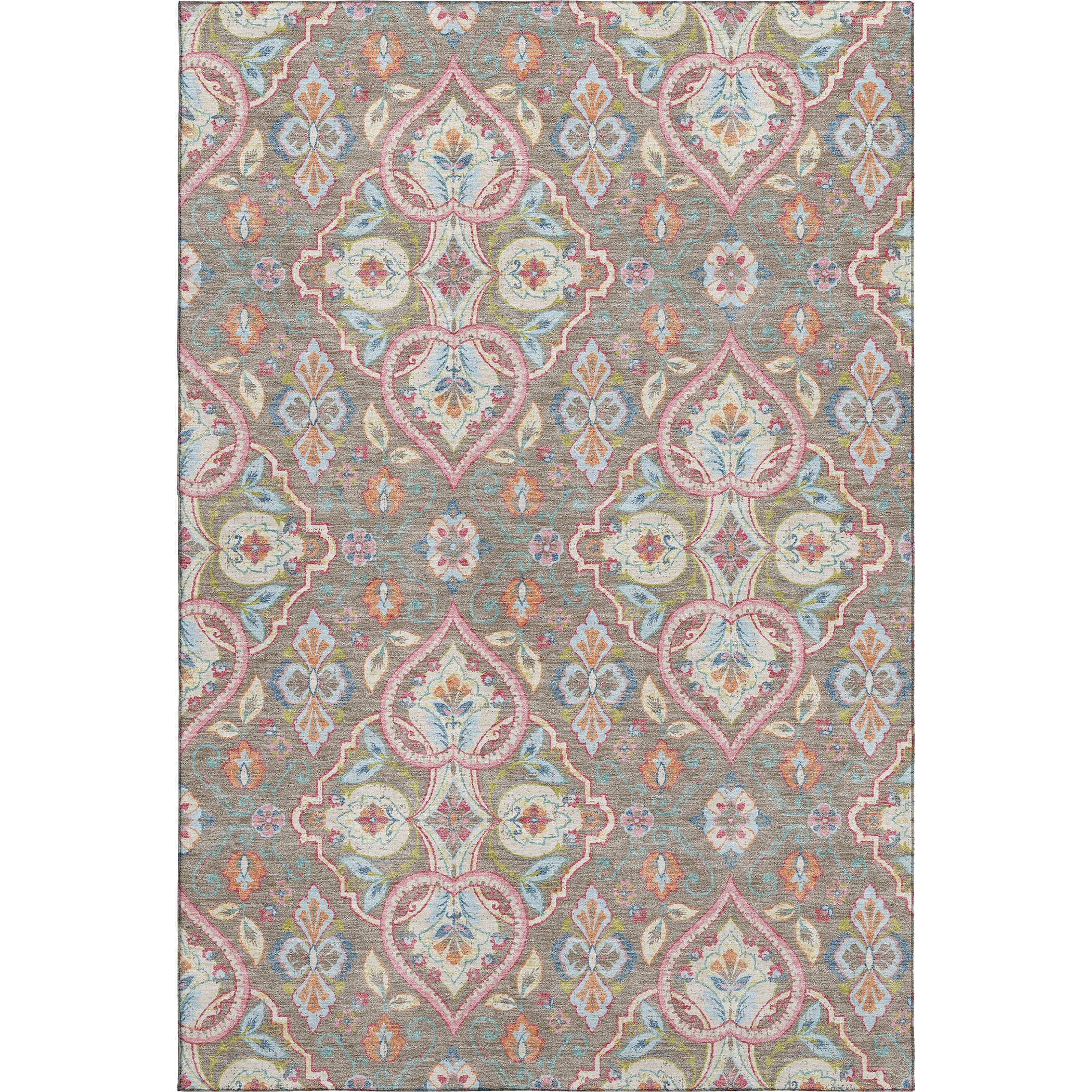 Sintra Machine Washable Transitional Taupe Brown Rug 2'6" x 3'10" #shape_Rectangle