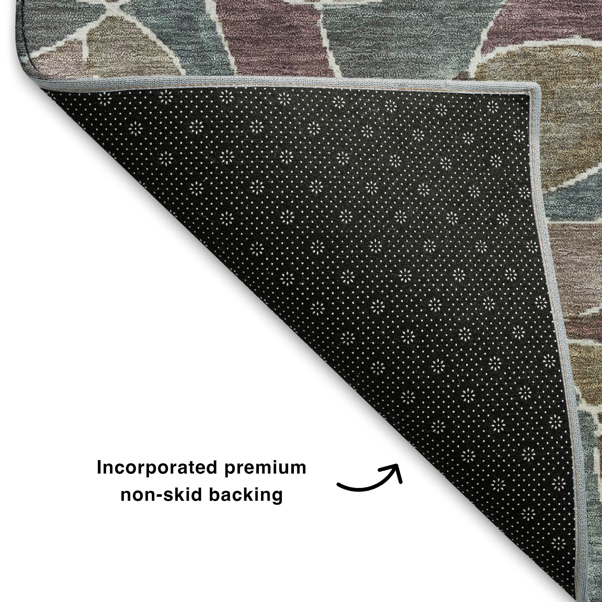 Split Machine Washable Transitional Plum Purple Rug 1'8" x 2'6" #shape_Rectangle
