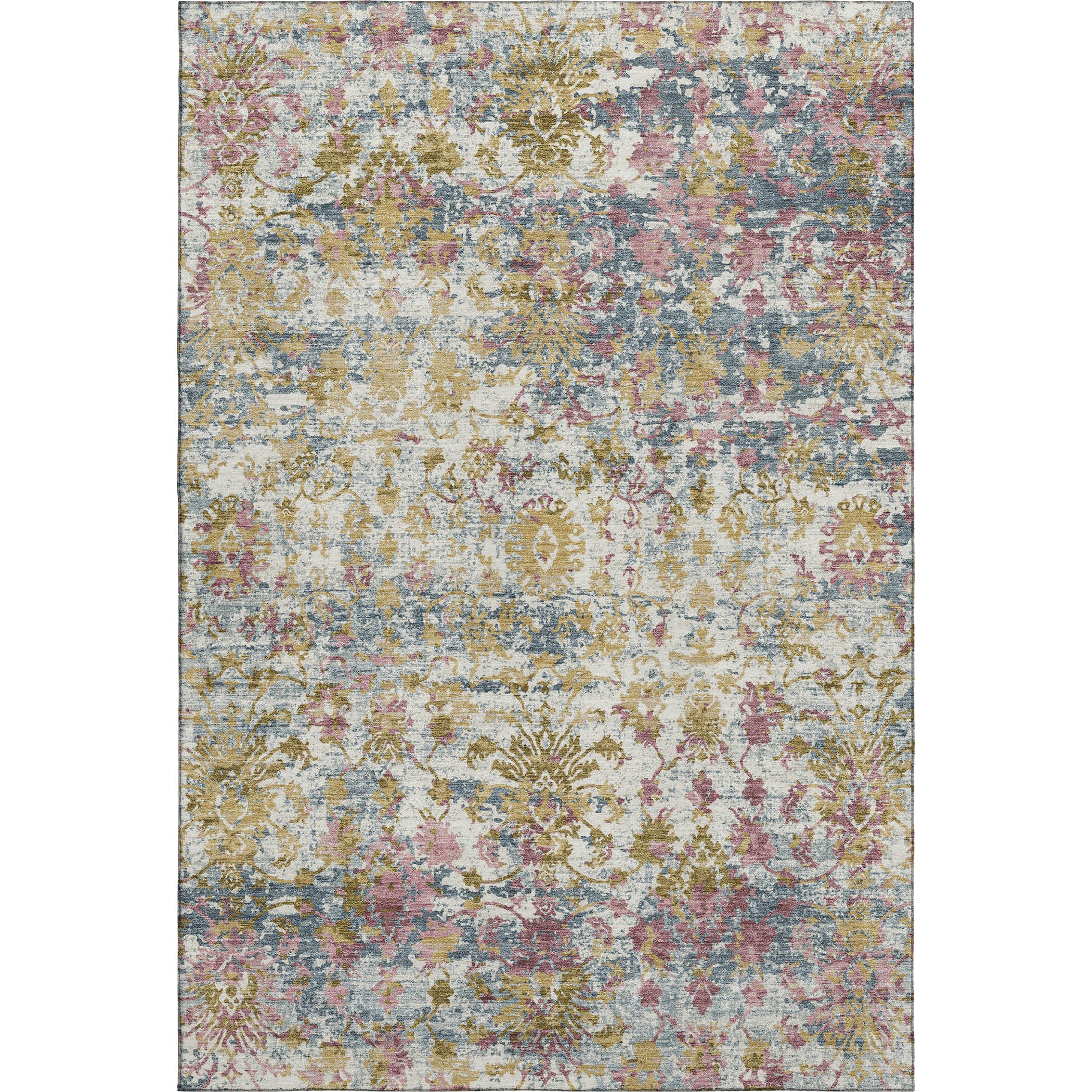 Dubrovnik Machine Washable Transitional Wheat Gold Rug 2'6" x 3'10" #shape_Rectangle
