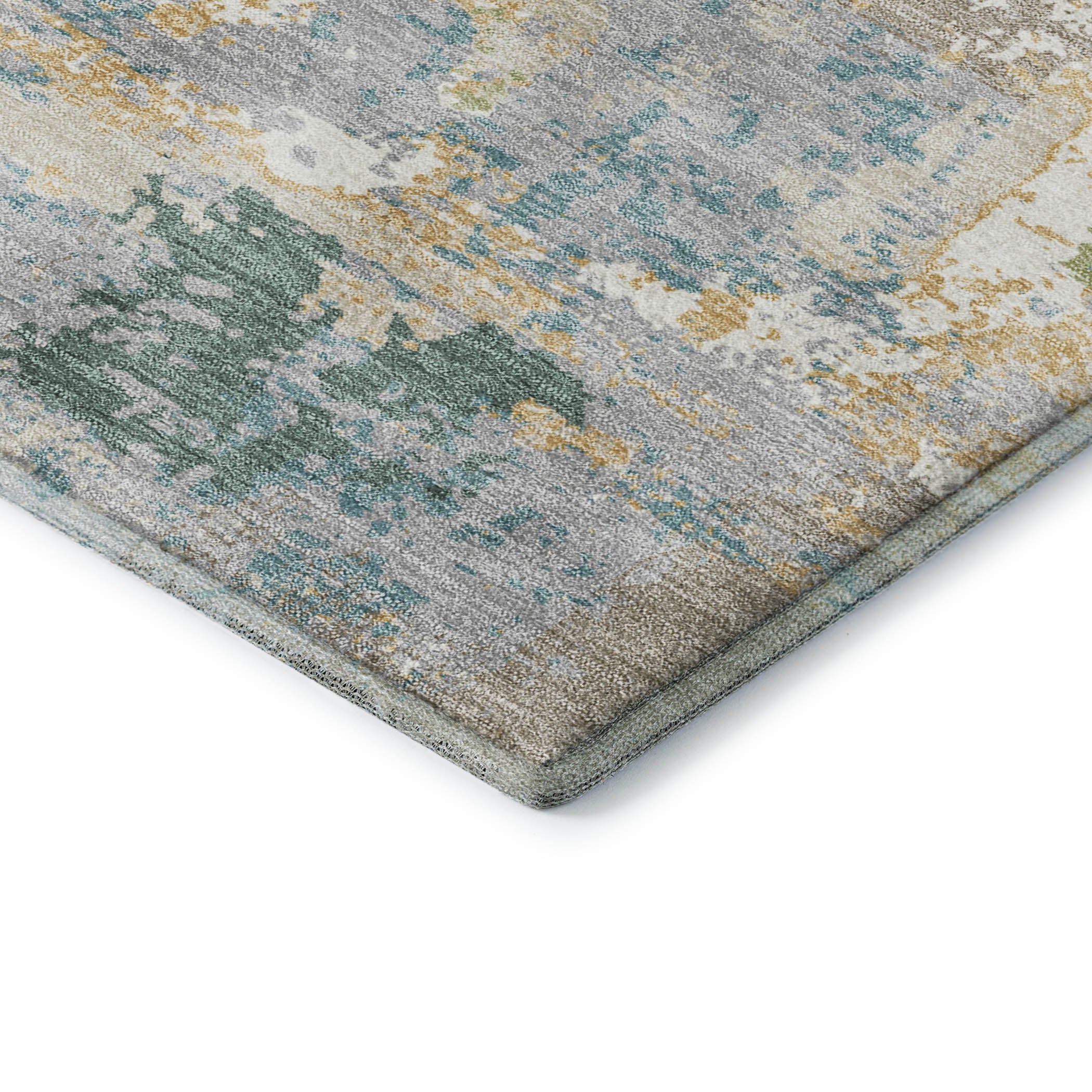 Seoul Machine Washable Transitional Beige Brown Rug 1'8" x 2'6" #shape_Rectangle
