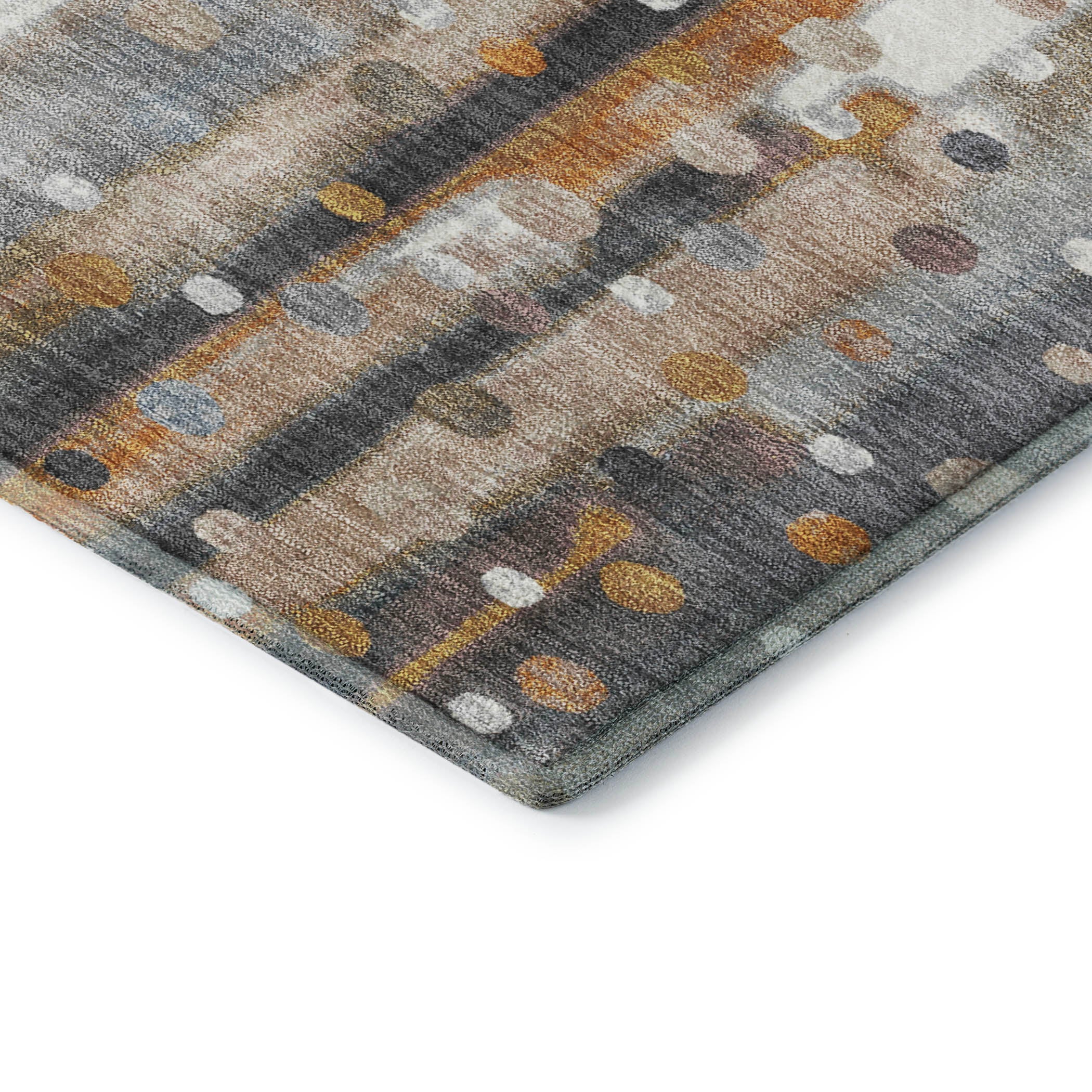 Seville Machine Washable Transitional Gray Rug 1'8" x 2'6" #shape_Rectangle