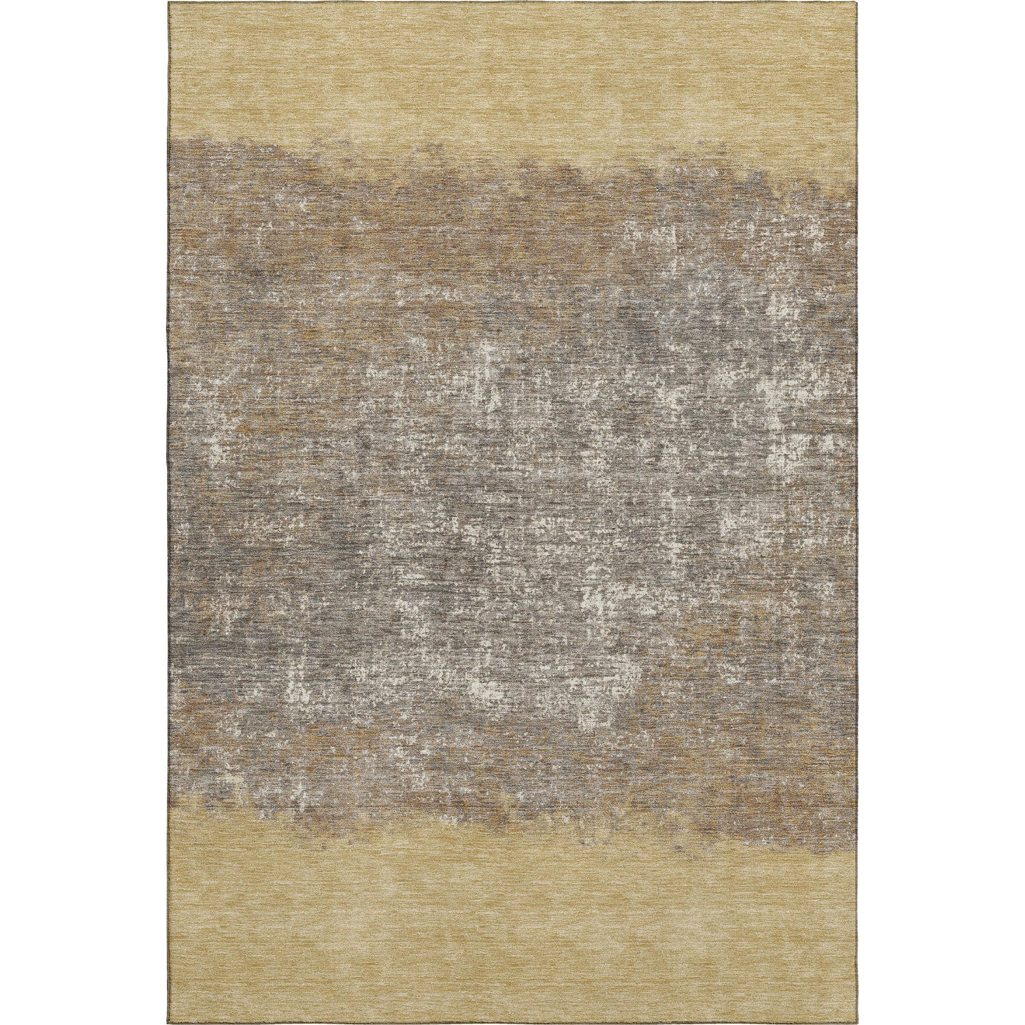 Luang Prabang Machine Washable Transitional Gold Rug 2'6" x 3'10" #shape_Rectangle