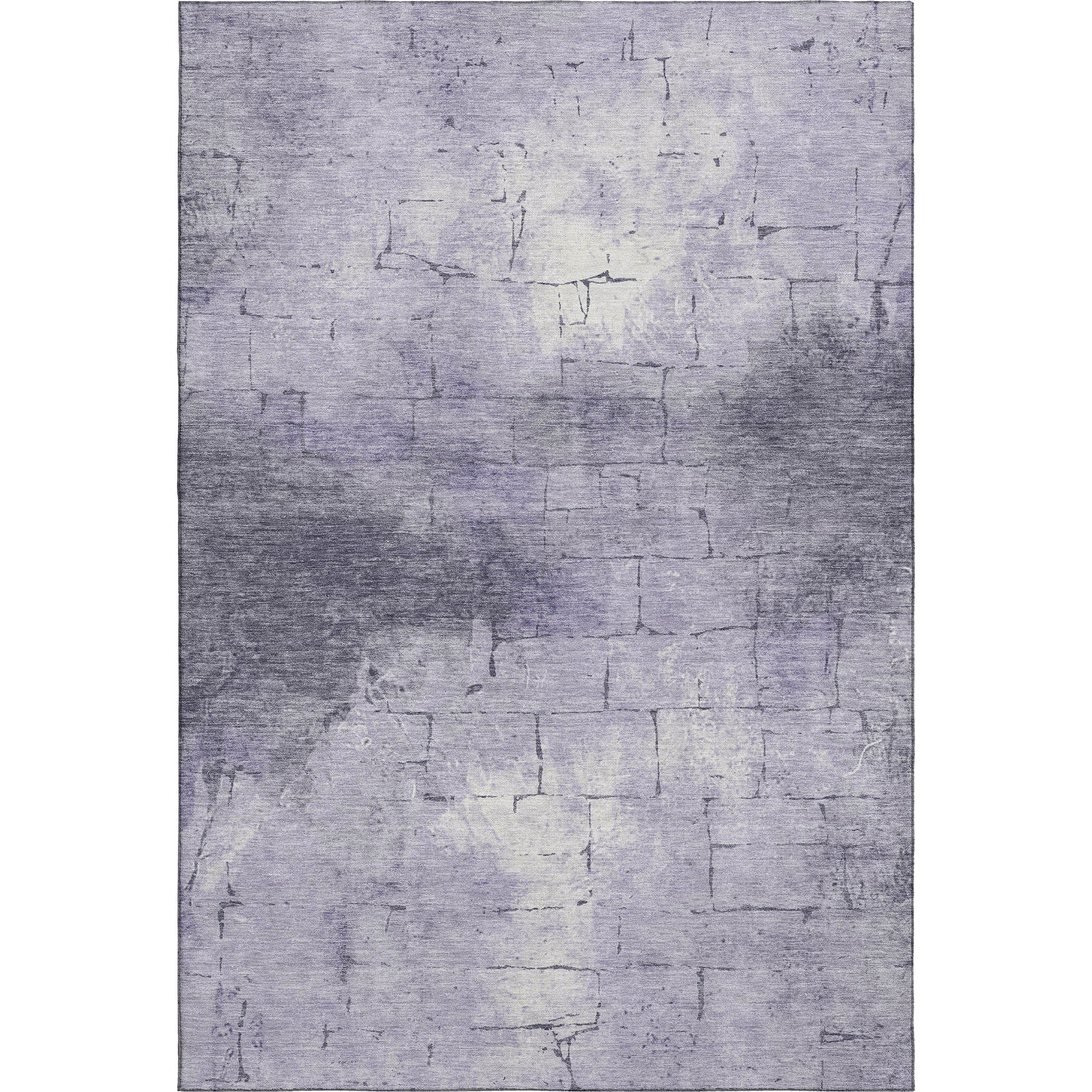 Queenstown Machine Washable Transitional Lavender Purple Rug 2'6" x 3'10" #shape_Rectangle