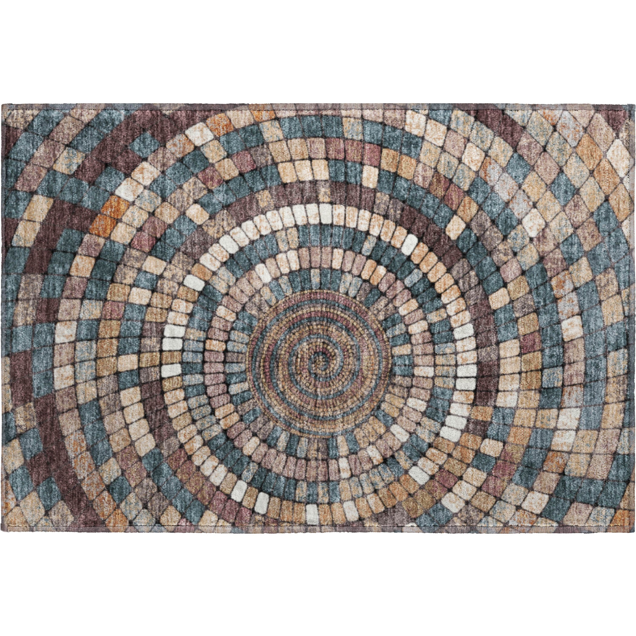 Siena Machine Washable Transitional Copper Orange Rug 1'8" x 2'6" #shape_Rectangle