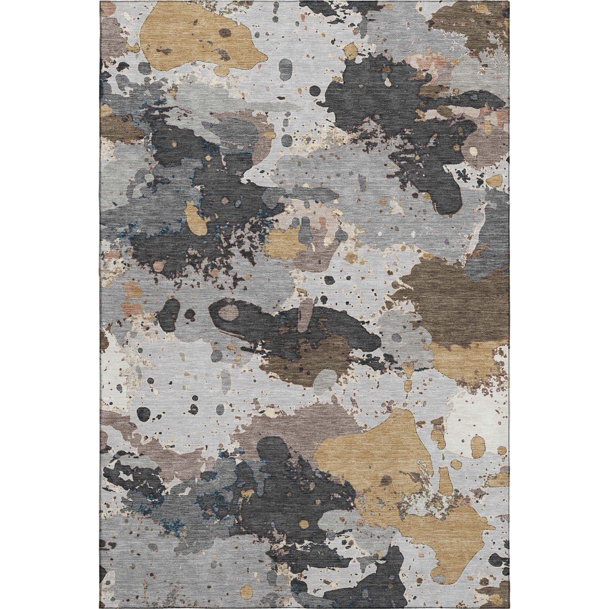 Marrakech Machine Washable Transitional Gray Rug 2'6" x 3'10" #shape_Rectangle