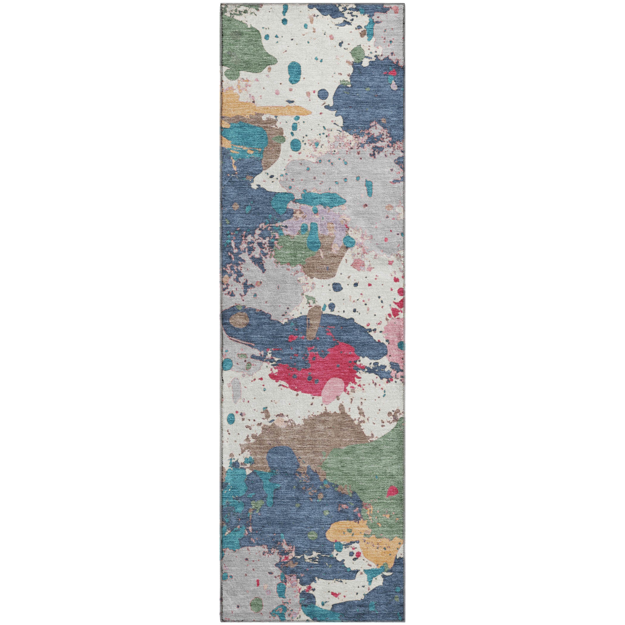 Marrakech Machine Washable Transitional Ivory Rug 2'3" x 7'6" #shape_Runner
