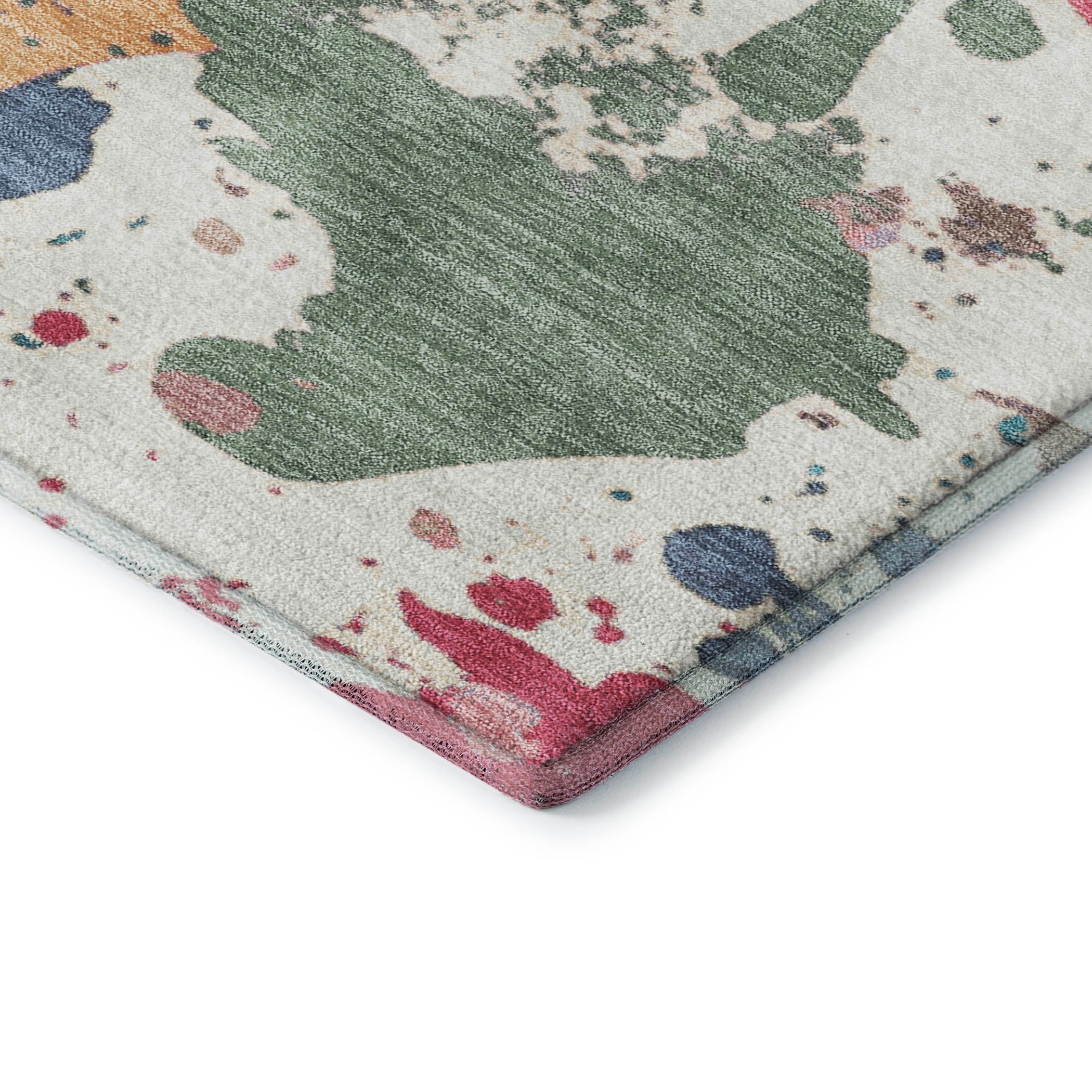 Marrakech Machine Washable Transitional Ivory Rug 1'8" x 2'6" #shape_Rectangle