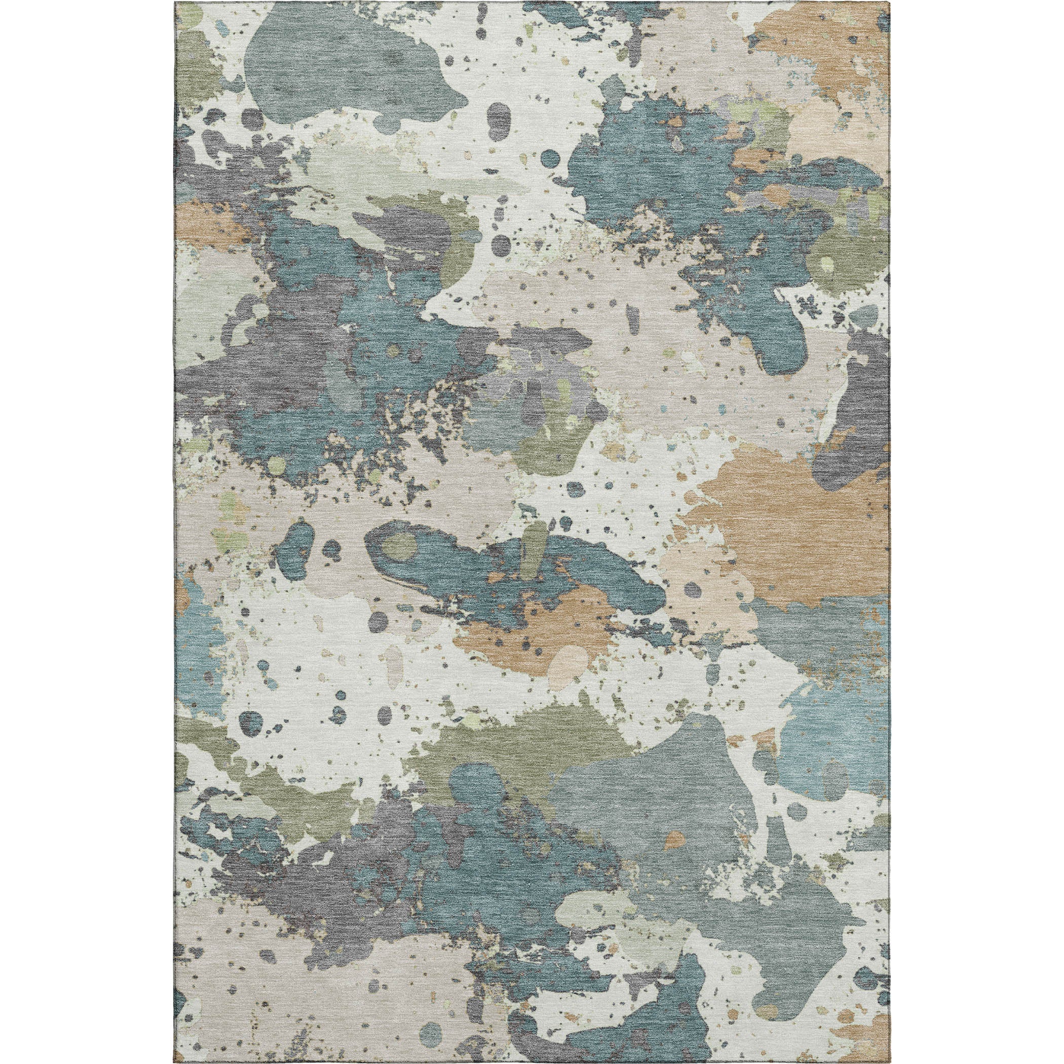 Marrakech Machine Washable Transitional Seafoam Blue Rug 2'6" x 3'10" #shape_Rectangle